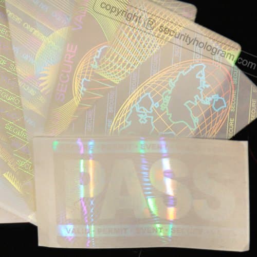 9 ID Cards Security Hologram Overlay Stickers with Micro Secure Technology The Best Assorted