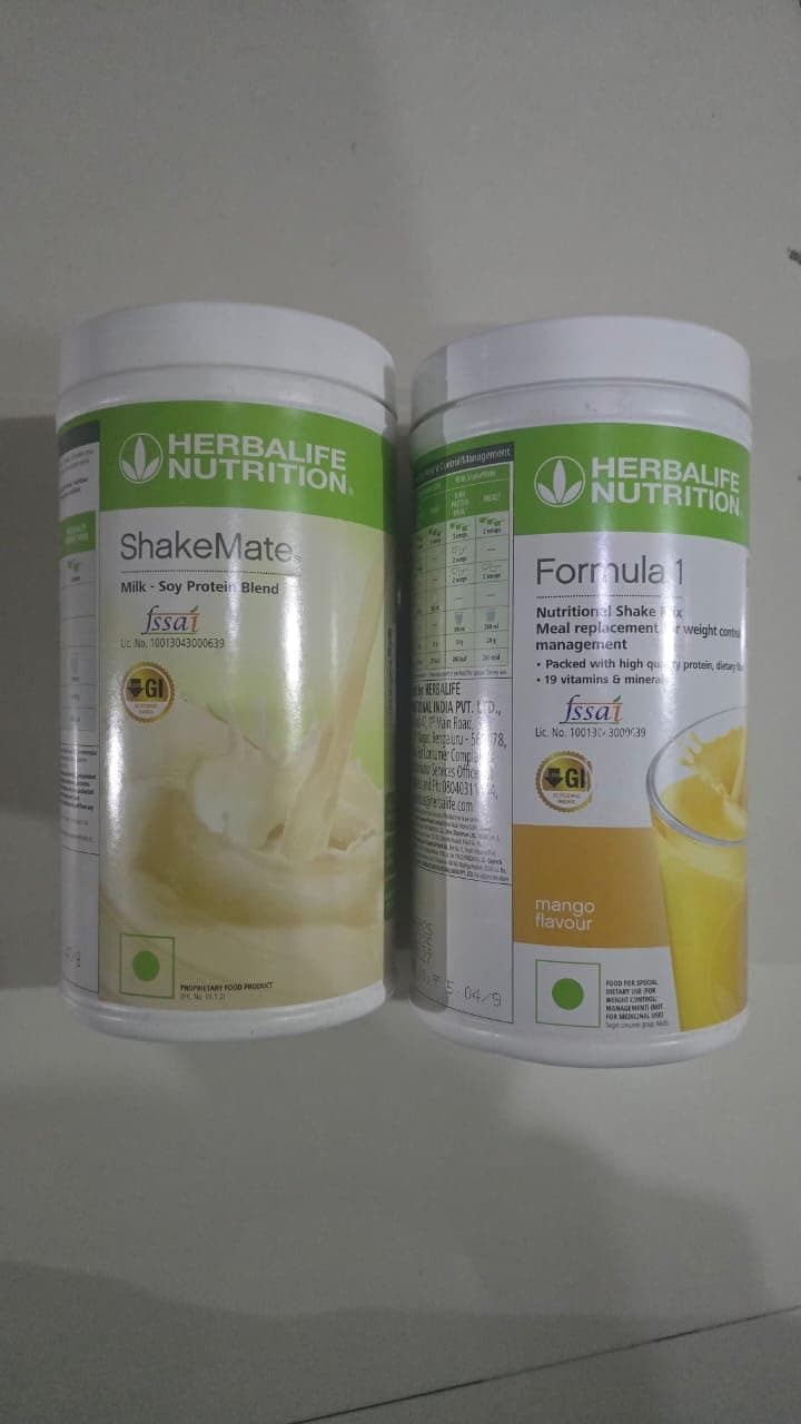 Formula 1 Shake - Mango Flavor With Shake Mate - Vanilla Flavor For Weight Loss Protein Shake (1000 g, Mango)