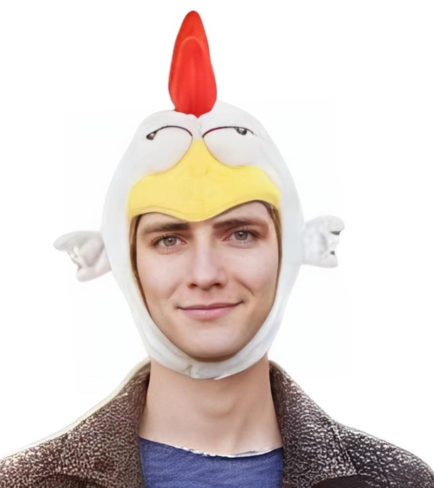 OEM Chicken HAT MGS Metal Gear Solid 5 V The Phantom Pain Plushie Headwear Cap White