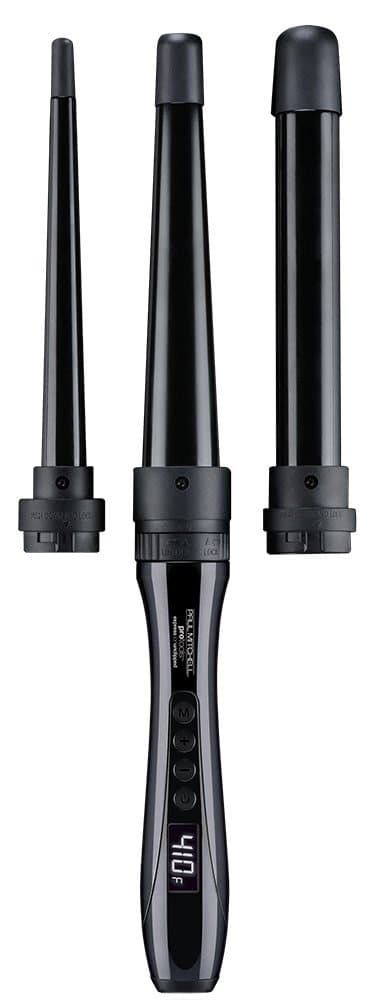 Paul Mitchell Pro Tools Express Ion Unclipped 3-in-1 Ceramic Interchangeable Curling Wand, 3 Barrels for Multiple Hairstyles