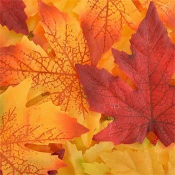 Thanksgiving Pumpkin Fall Leaves Artificial Autumn Maple Flower Leaf Table Decorations 50 Count