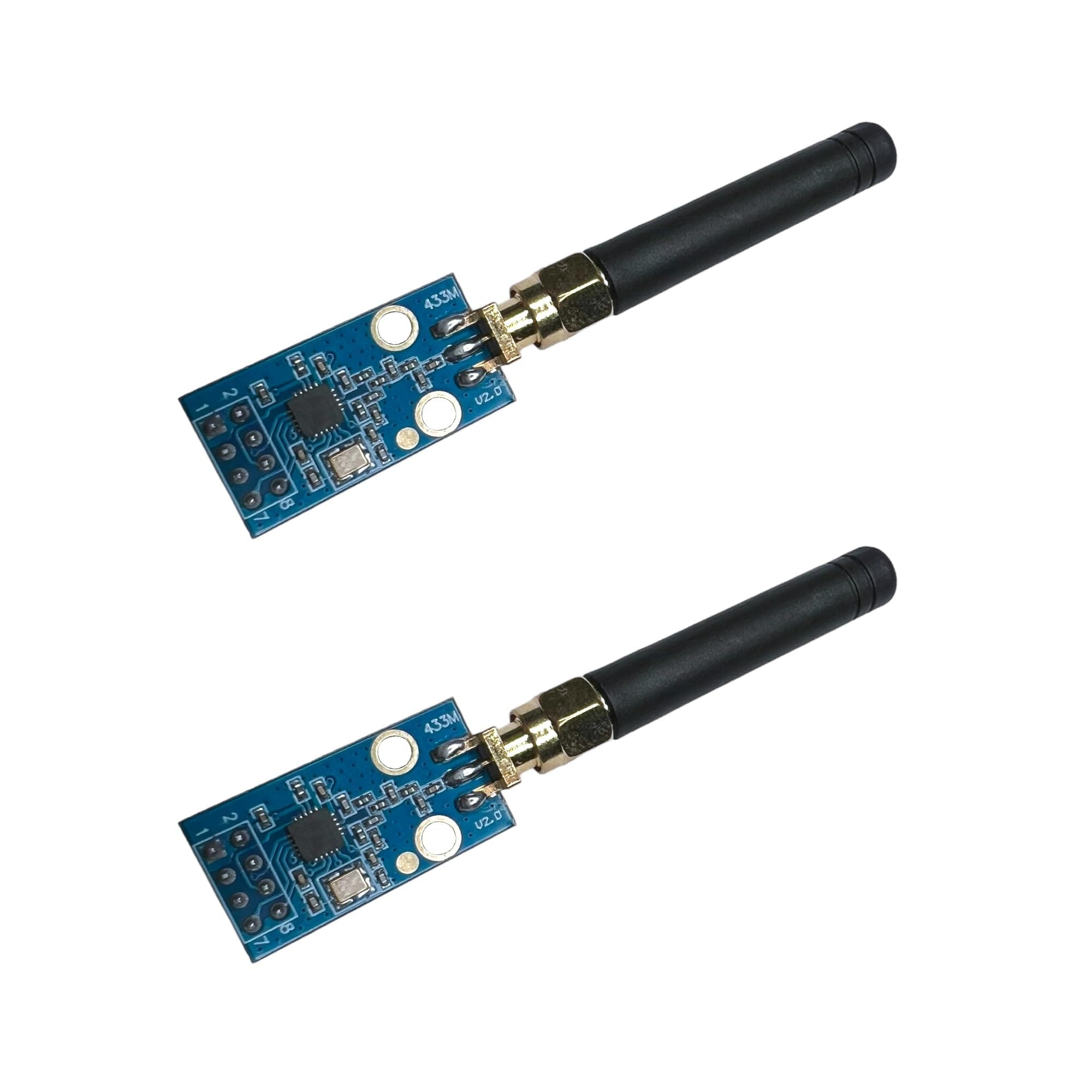 CC1101 Multi-Frequency RF Transceiver Modules 2PCS - Default 433MHz Frequency & Antenna, for Arduino & Raspberry Pi