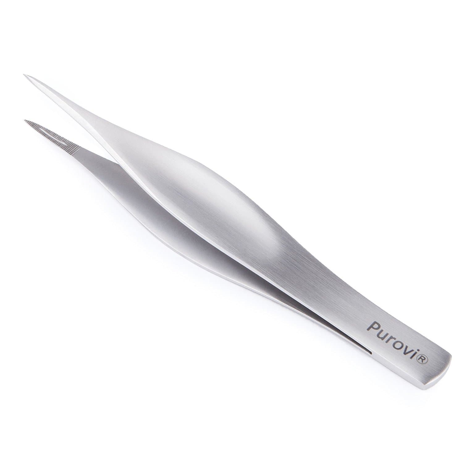Purovi® Splinter Forceps | Tweezers with Extra Fine Tip | 11.9 cm Length | Precision Tweezers