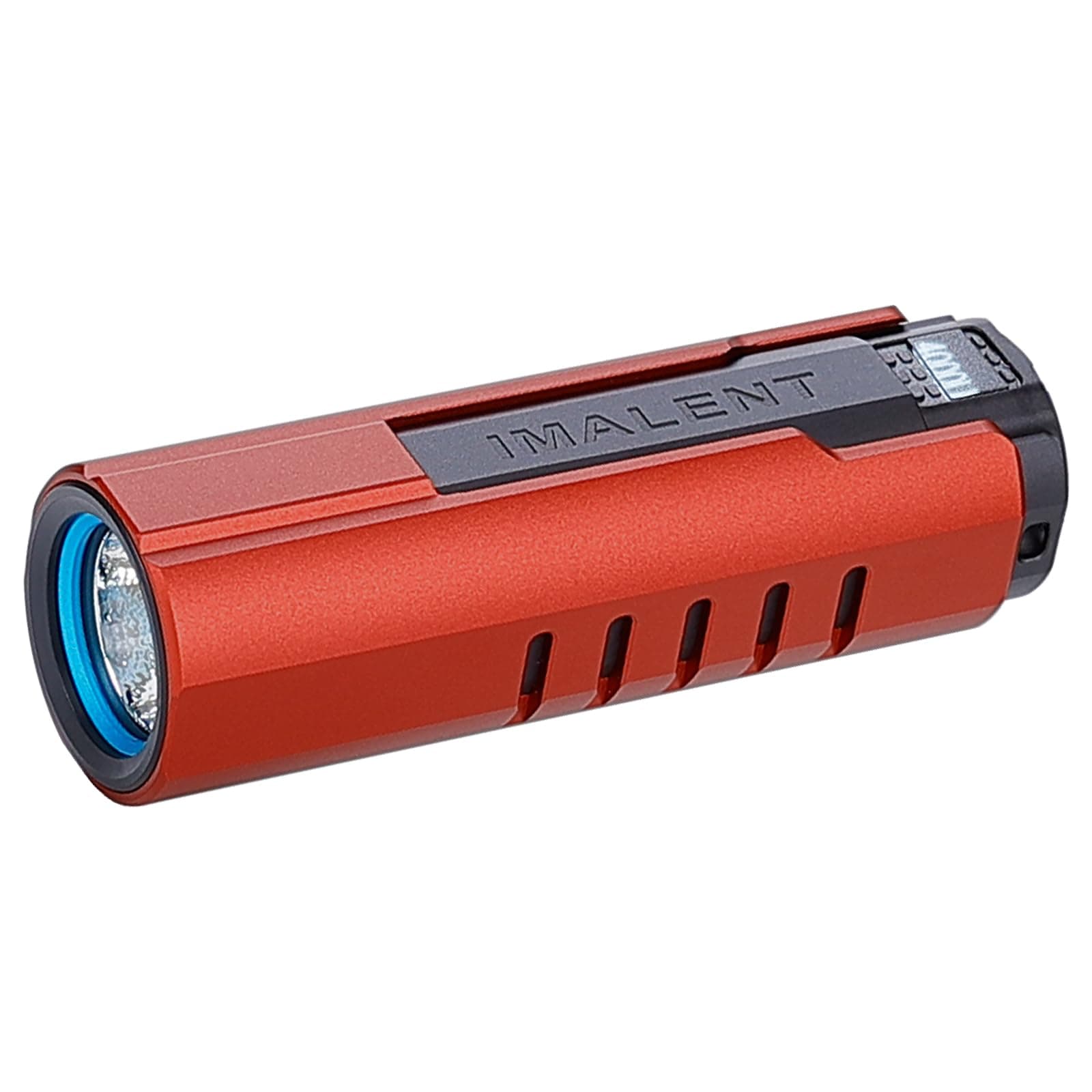 LD70 Pocket EDC Flashlight, 4000 Lumens Compact Bright Powerful Flashlights with CREE XHP70.2 LED, Rechargeable Handheld Torch for Camping and Hiking (Red)