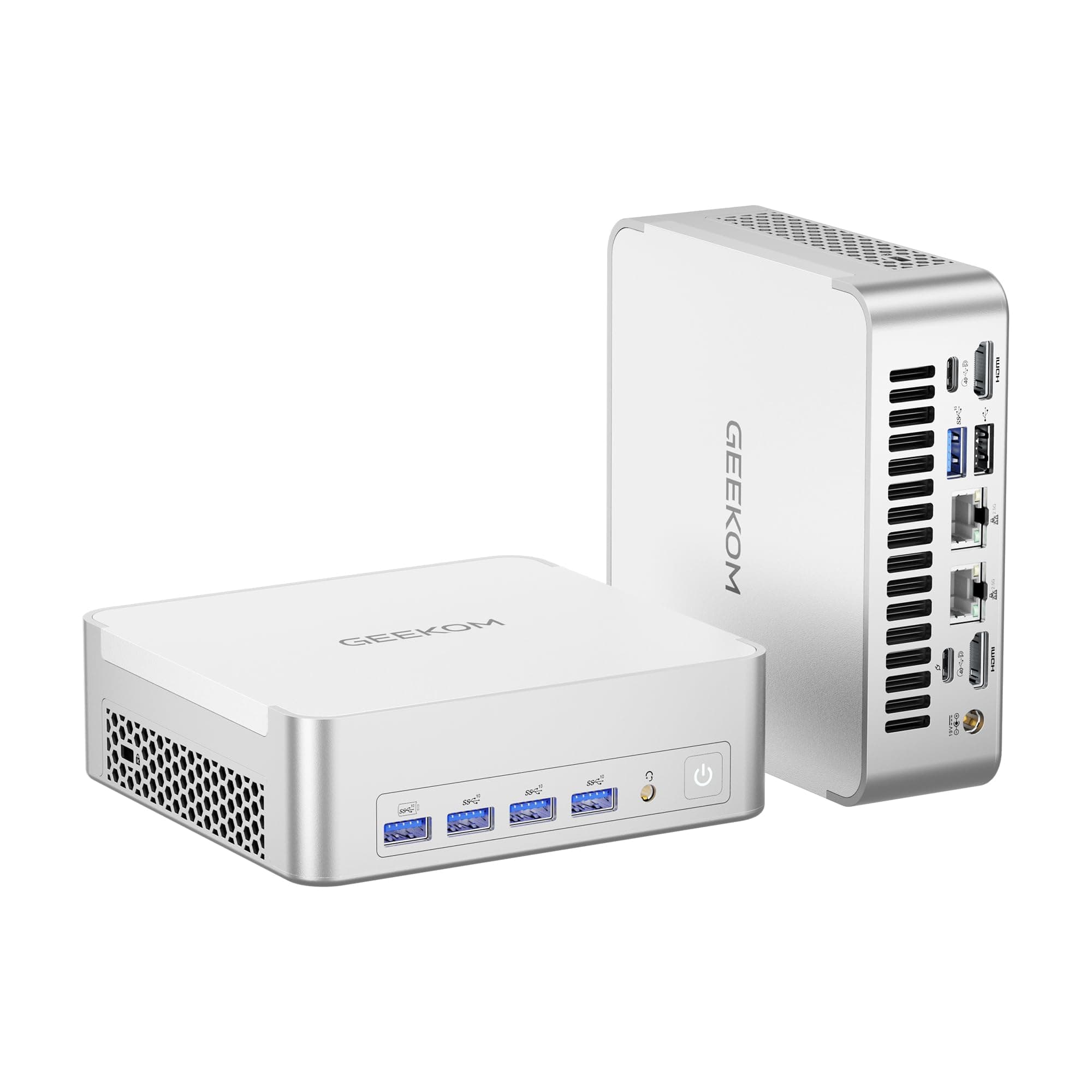 GEEKOM XT1 Mega AI Mini PC,14th Gen Intel Core Ultra U9-185H Processor (16C/22T,up to 5.1 GHz),32GB DDR5 2TB PCIe Gen4 SSD,Mini Desktop Computers Windows 11 Pro,WiFi 7/BT 5.4/Dual 2.5G LAN/USB4.0/8K