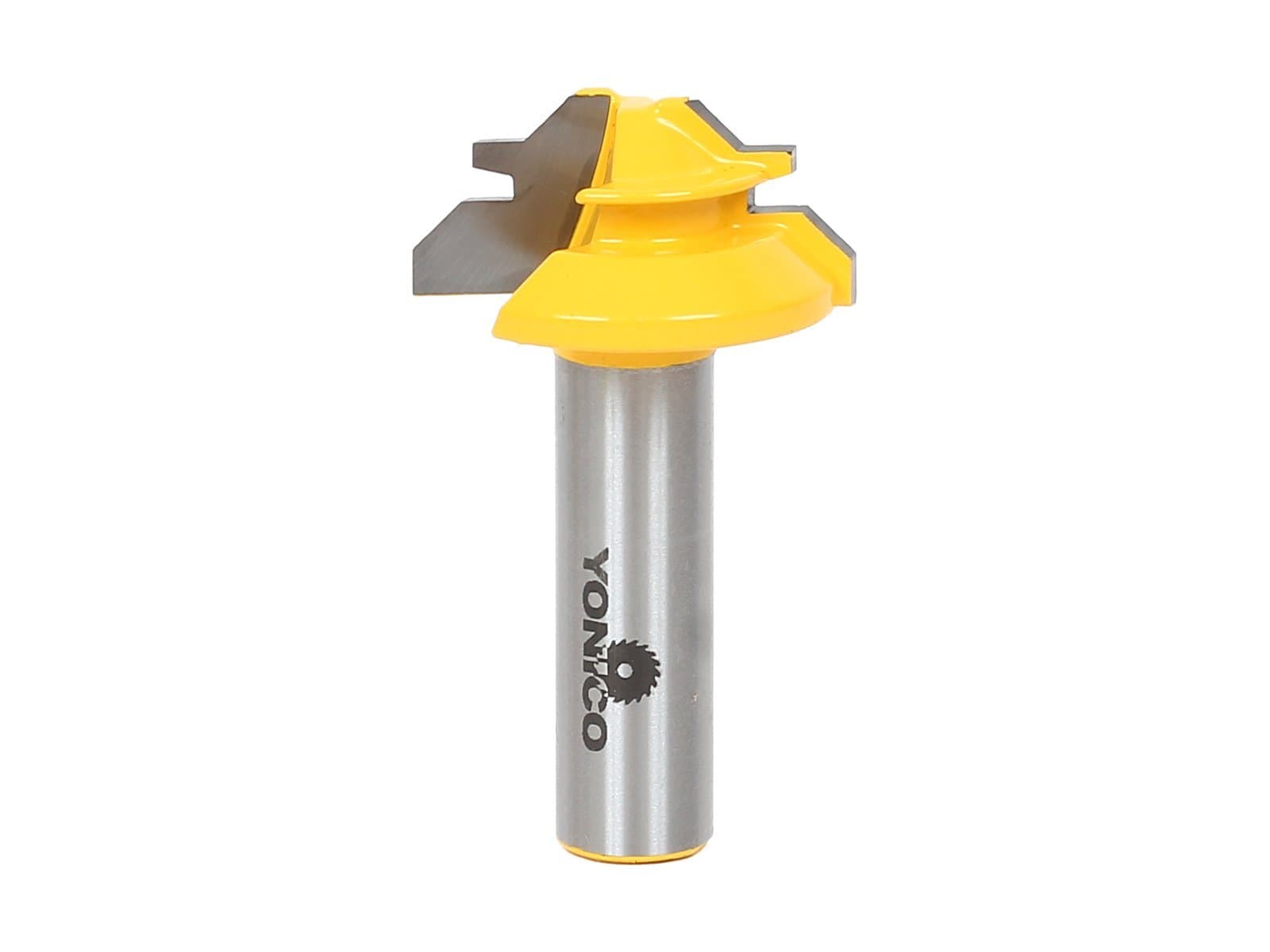 YONICO Lock Miter Router Bit 45 Degree - Up to 1/2-Inch Stock 1/2-Inch Shank 15129
