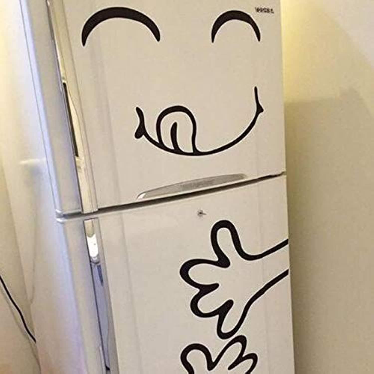 Funny generation carved wall stickers face refrigerator