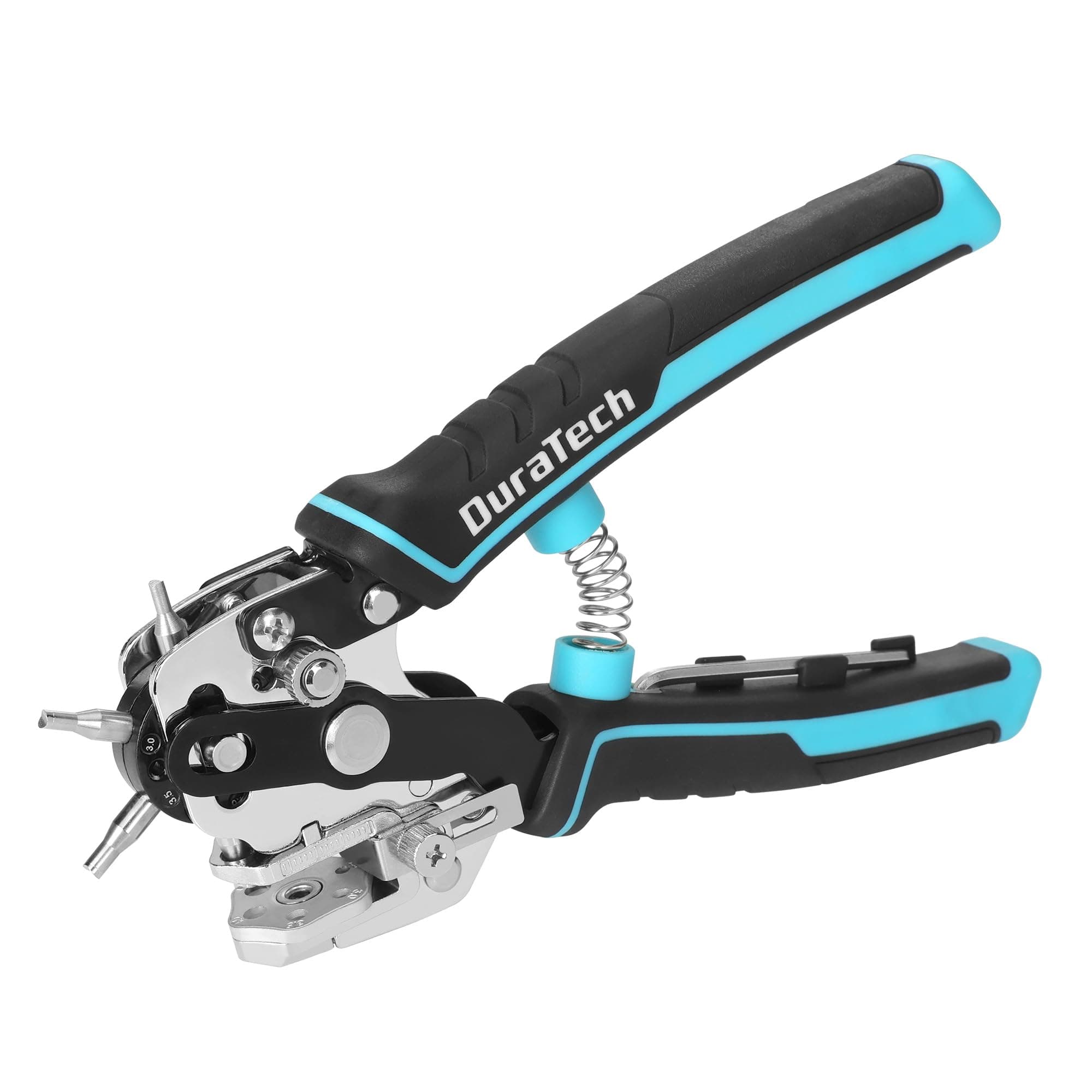 Hole Punch Pliers, Drilling Pliers, Punch with 6 Solid V-Shaped Holes, Sizes 2-4.5 mm (Round), for Leather and Belts