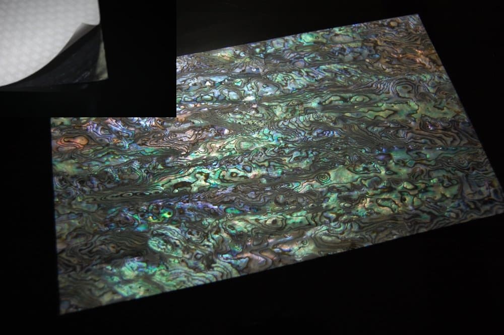 Dragon Paua Shell Enhanced Adhesive Veneer (9.4" x 5.5" x 0.007")