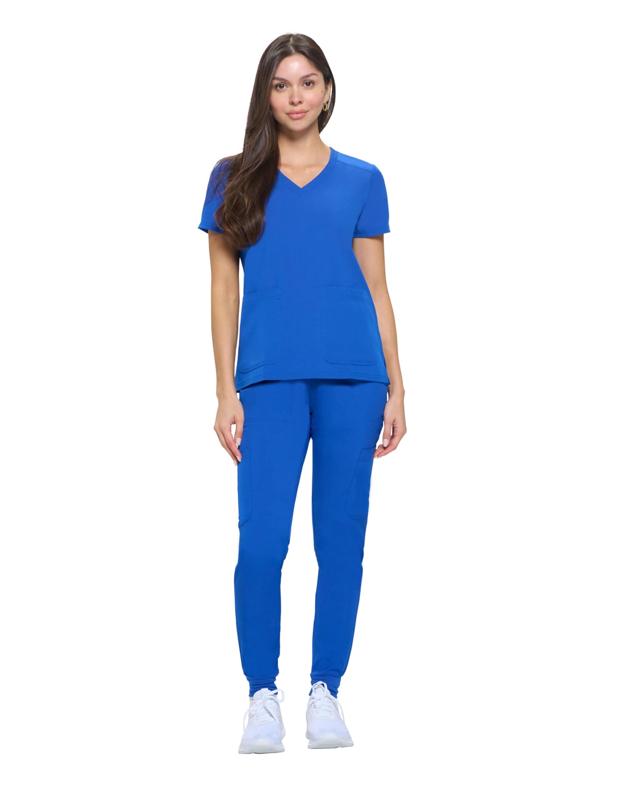 Natural Uniforms Womens Essential Cool Stretch Jogger Scrub Set with Regular and Petite Sizes