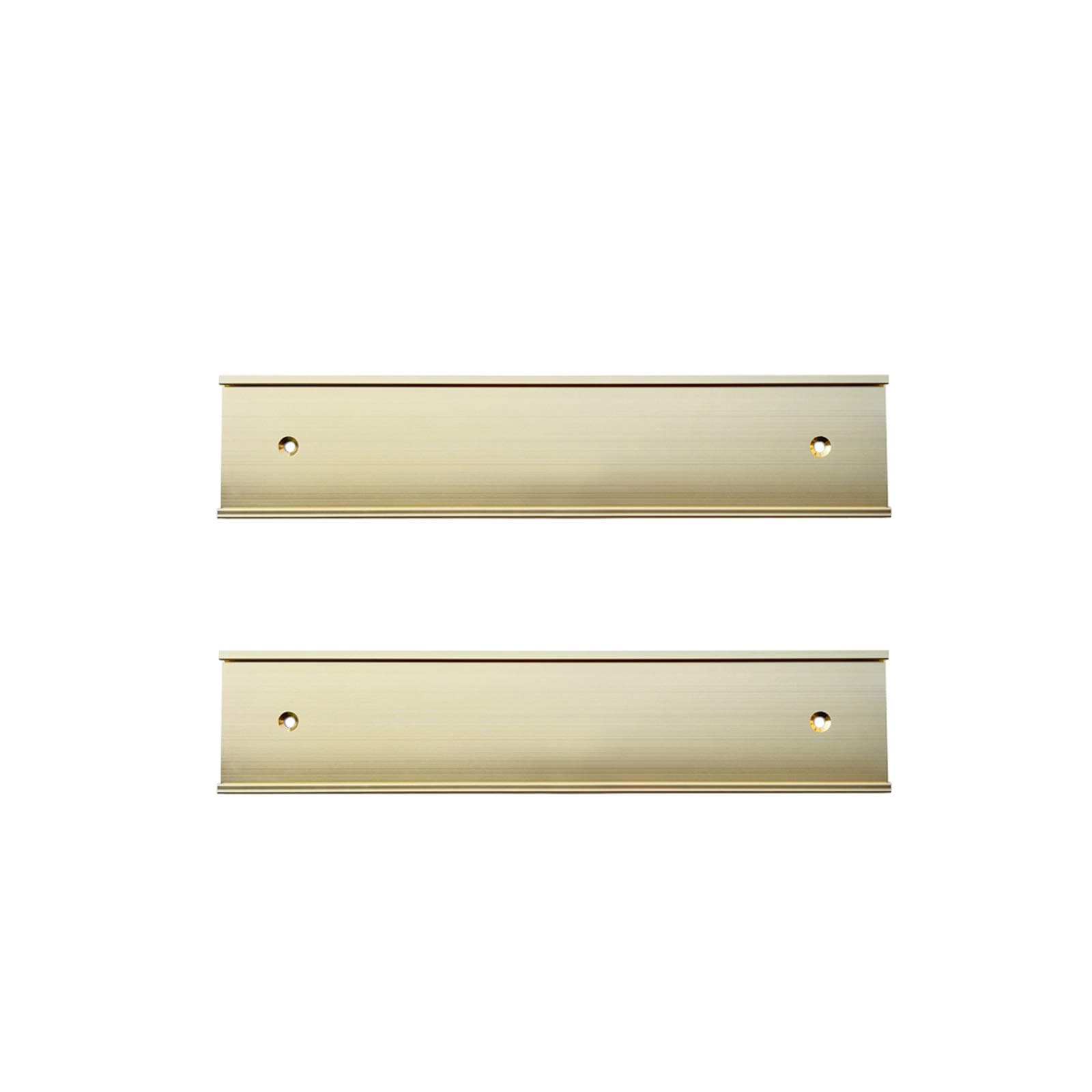 2" x 8" Nameplate Holder Wall or Door 2 Pack Gold
