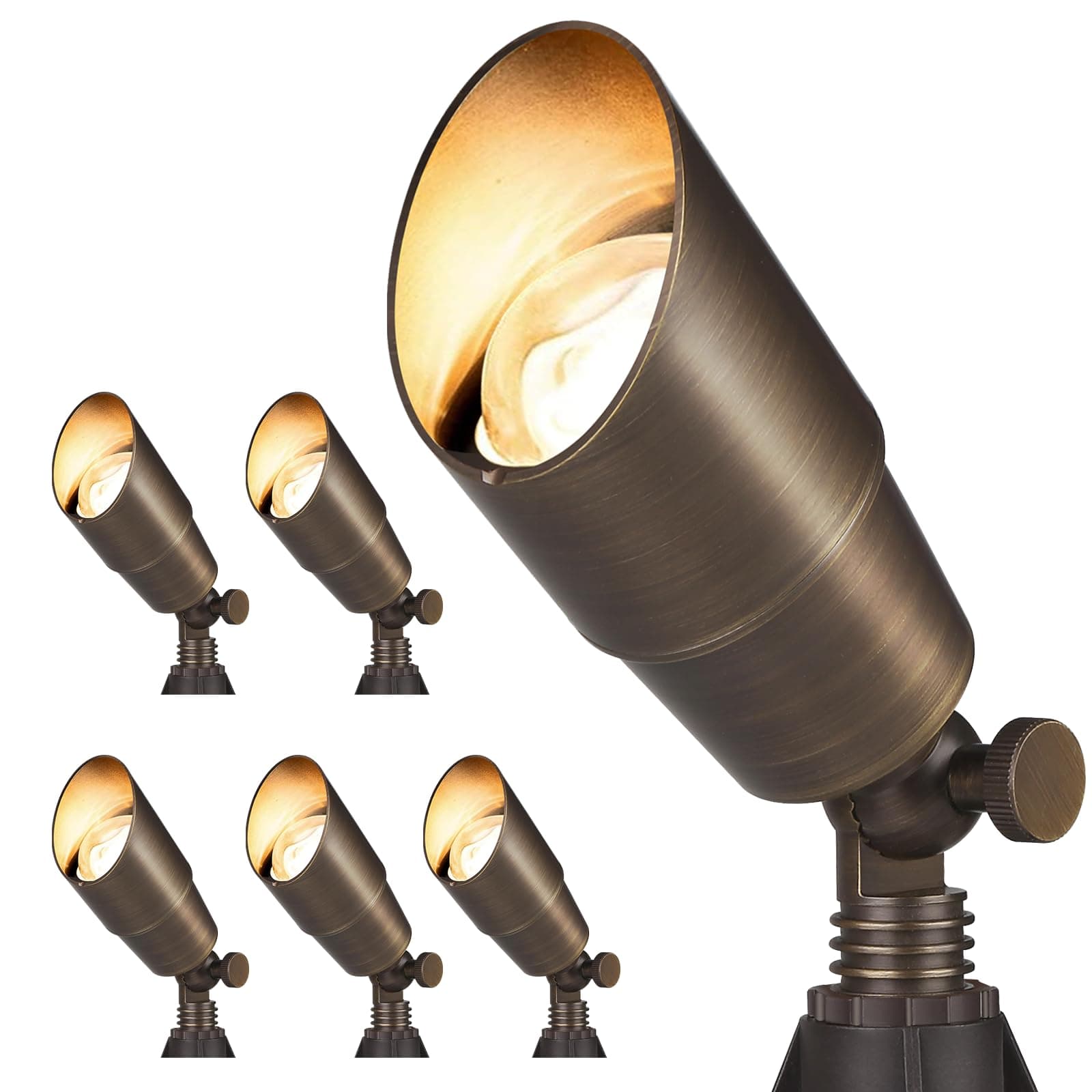 Solid Brass Landscape Spotlights