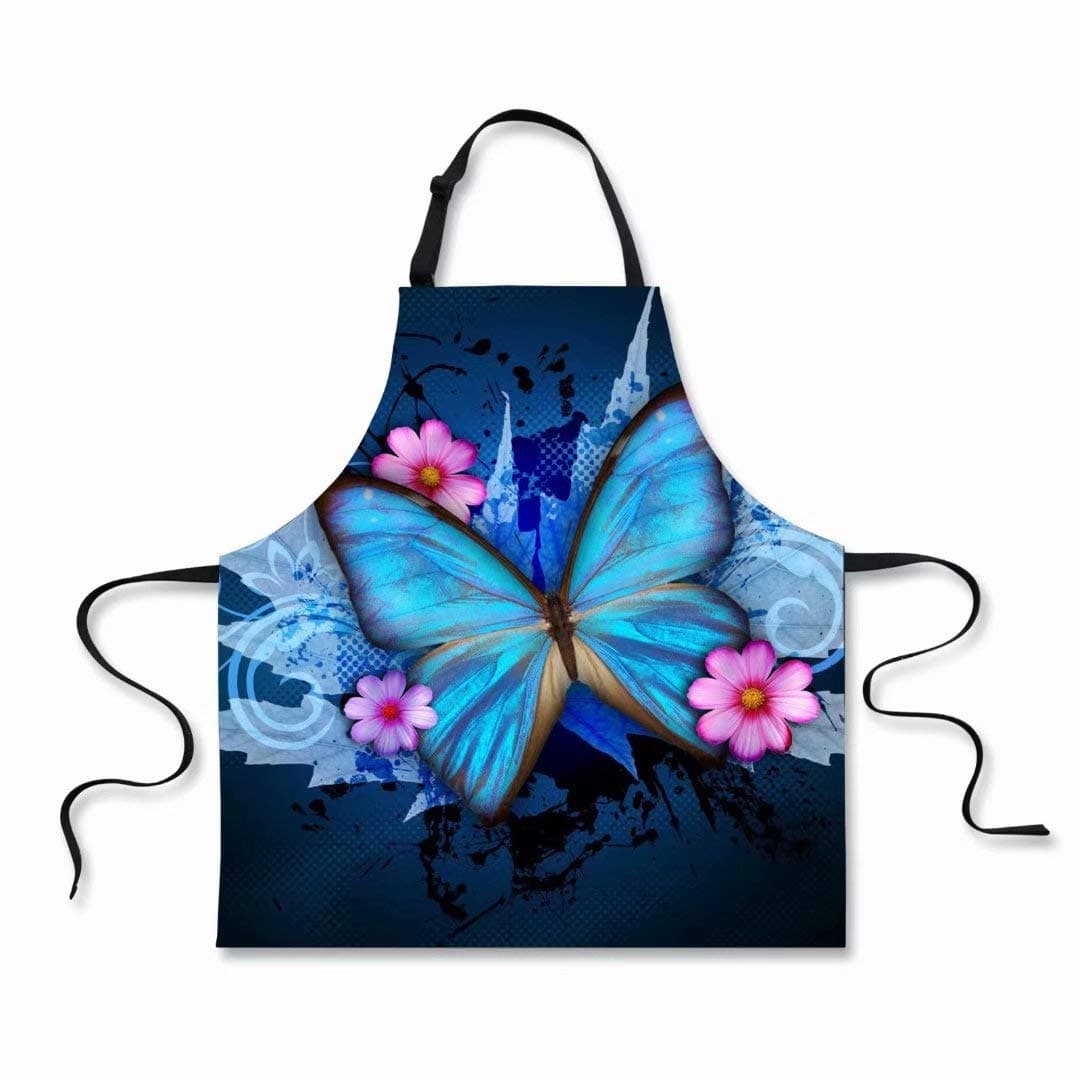 Dellukee Apron Adjustable Neck Waterproof Aprons For Home Restaurant BBQ Grill