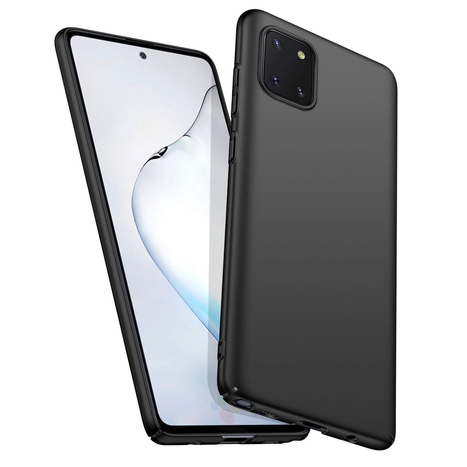 Slim Fit Samsung Galaxy Note 10 Lite Case, Ultra Thin Anti-Fingerprint and Minimalist Hard PC Cover for Samsung Galaxy Note 10 Lite (Black)