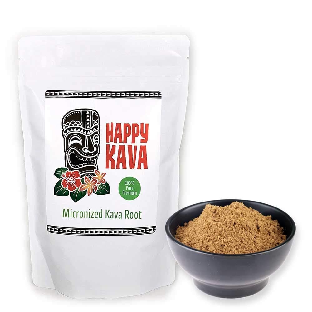 Happy Kava High Potency Gourmet Instant Micronized Kava Root Extract (10-12% Kavalactones) | Potent Maximum Power Organic Supplement Drink | Provides Mind and Body Balance, Clarity for Men Women Adult