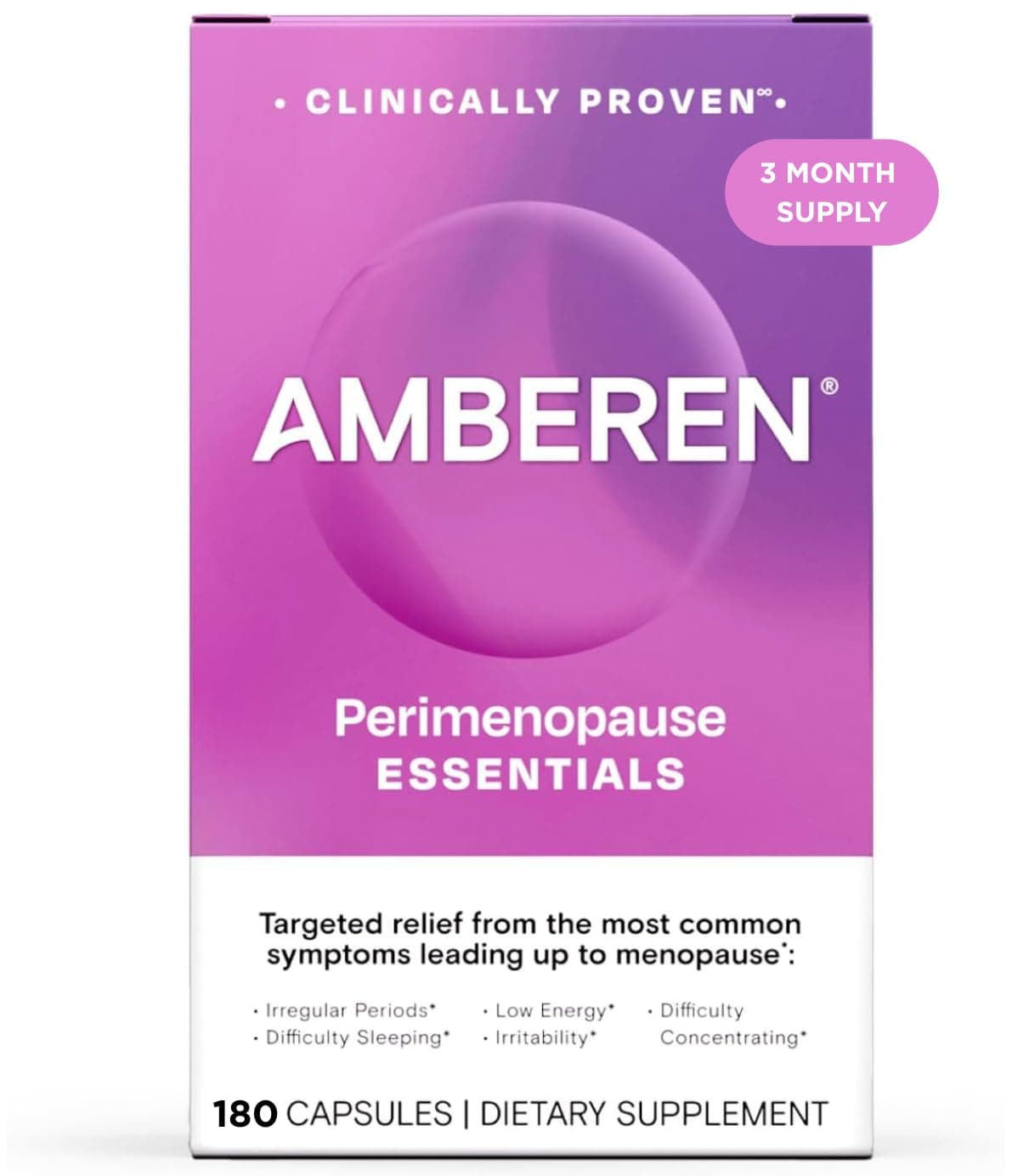 - Perimenopause, Peri-Menopause Multi-Symptom Relief, Vitamin B, Vitamin E & Antioxidants Supplement, Helps Support Hormone Balance, Hot Flashes & Night Sweats, Supplements for Women, 180 Count