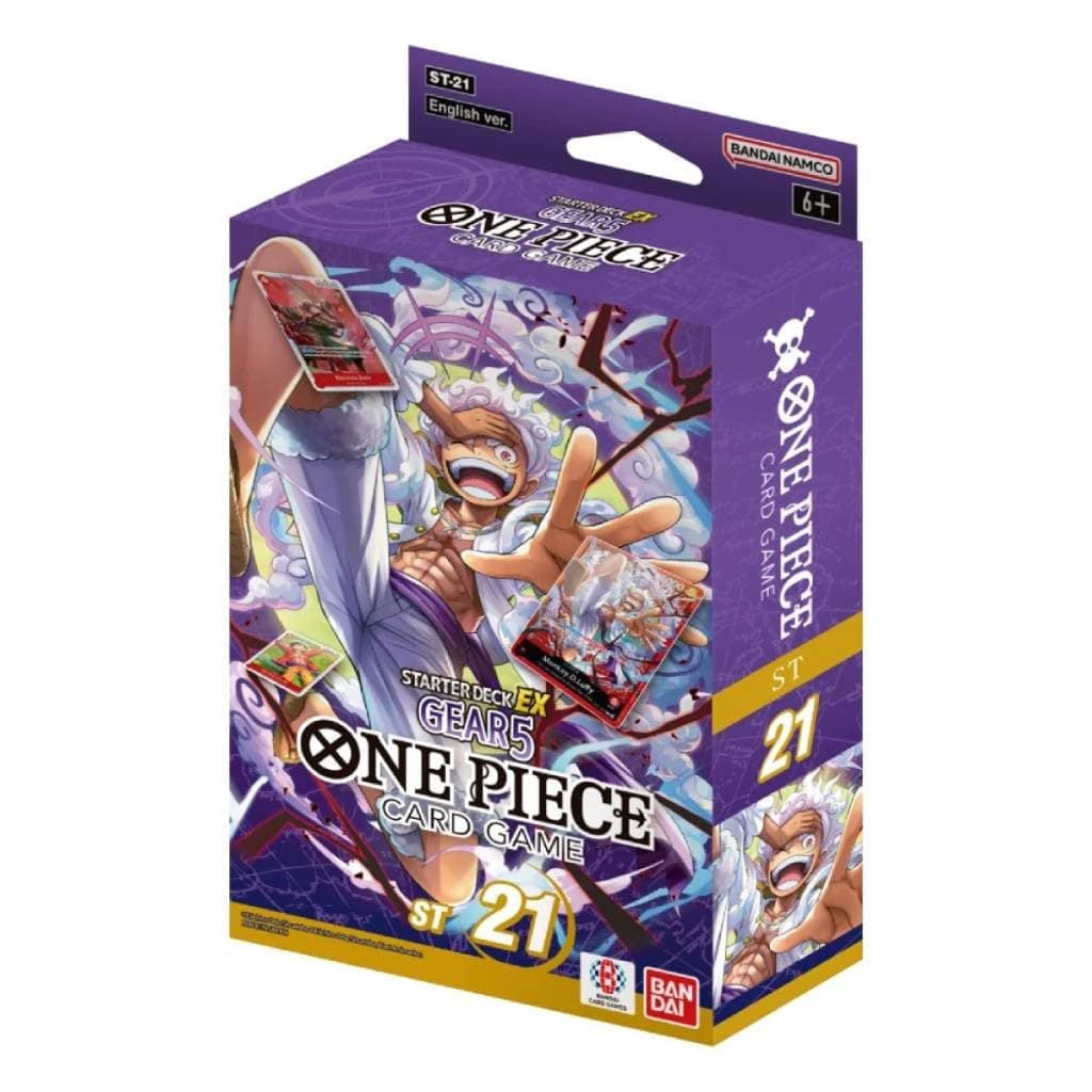 One Piece TCG Starter Deck EX: Gear 5 (ST21) - 51 Cards, Sleeves, Bonus Pack