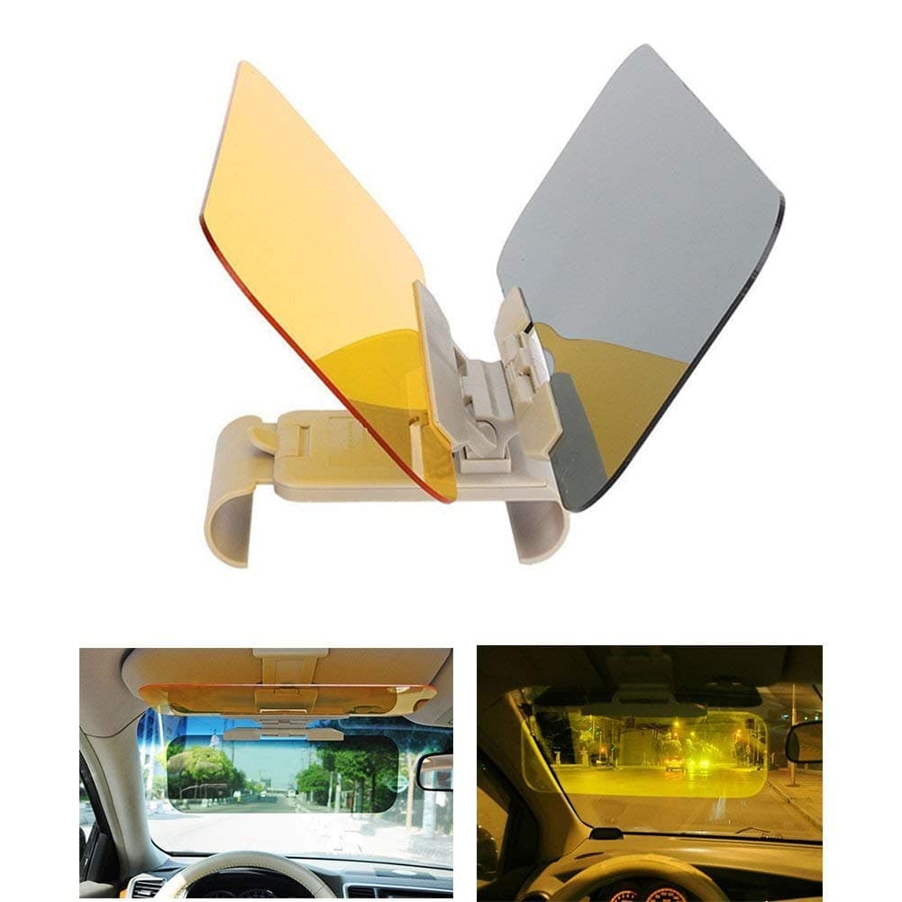 Hltd Car Sun Visor Extender,2 in 1 HD Day and Night Anti Glare Car Windshield Driving Visor