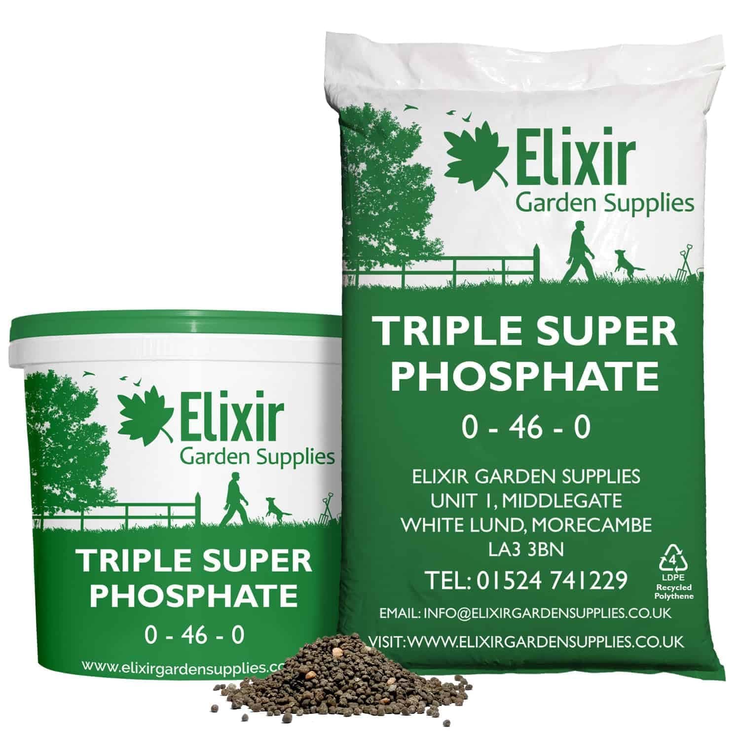Elixir Gardens Triple Super phosphate Fertiliser | Fruit & Vegetable Ripener | 1kg Bag