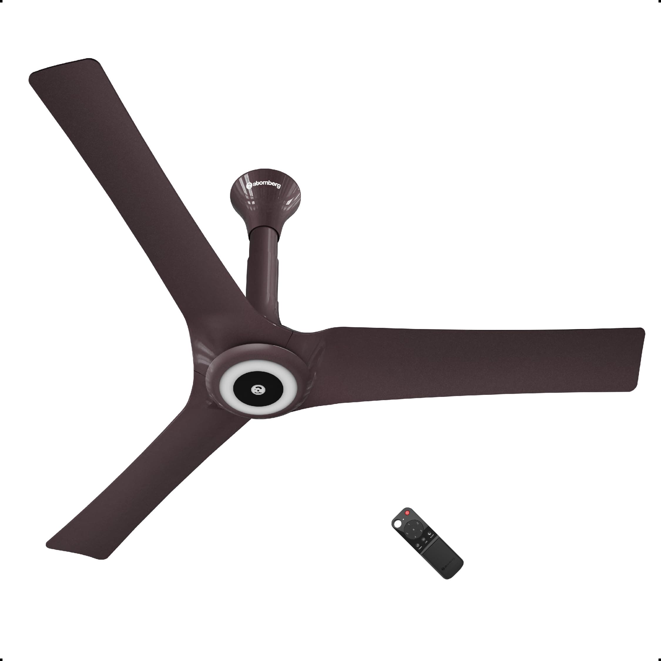 Aris Starlight 1200mm BLDC Ceiling Fan with Underlight, IoT & Remote Control | Smart Fan with Noiseless Operation (Umber Brown)