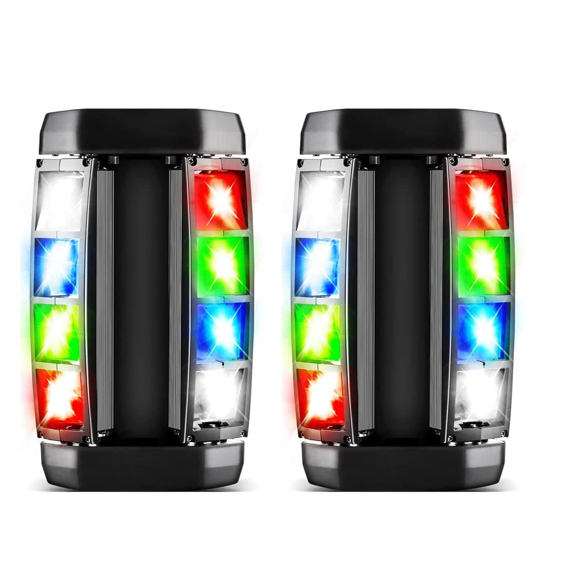 XPC Spider Moving Head Light, DMX-512 Portable Stage Light with 8x3W RGBW 4 Color LED Lamp for DJ KTV Disco Party by (2Pack)