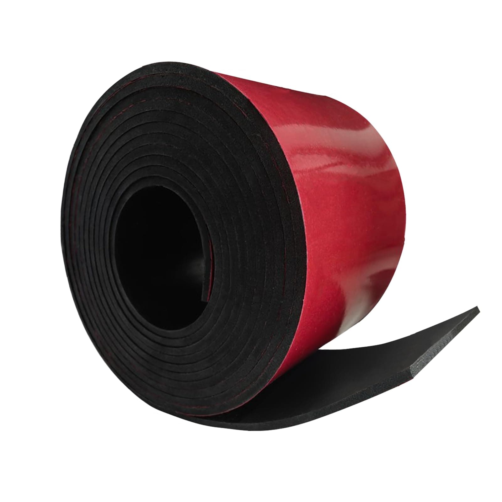 Adhesive Rubber Strips 3" Wide x 1/8" Thick x 20' Long Neoprene Rubber Strips with Adhesive Backing Neoprene Rubber Sheets, Rolls & Strips for Matting Padding, Insulation Cushion DIY Gaskets