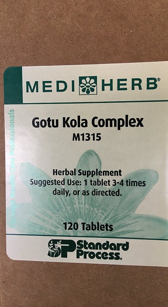 Gotu Kola Complex 120 Tablets Mediherb Standard Process