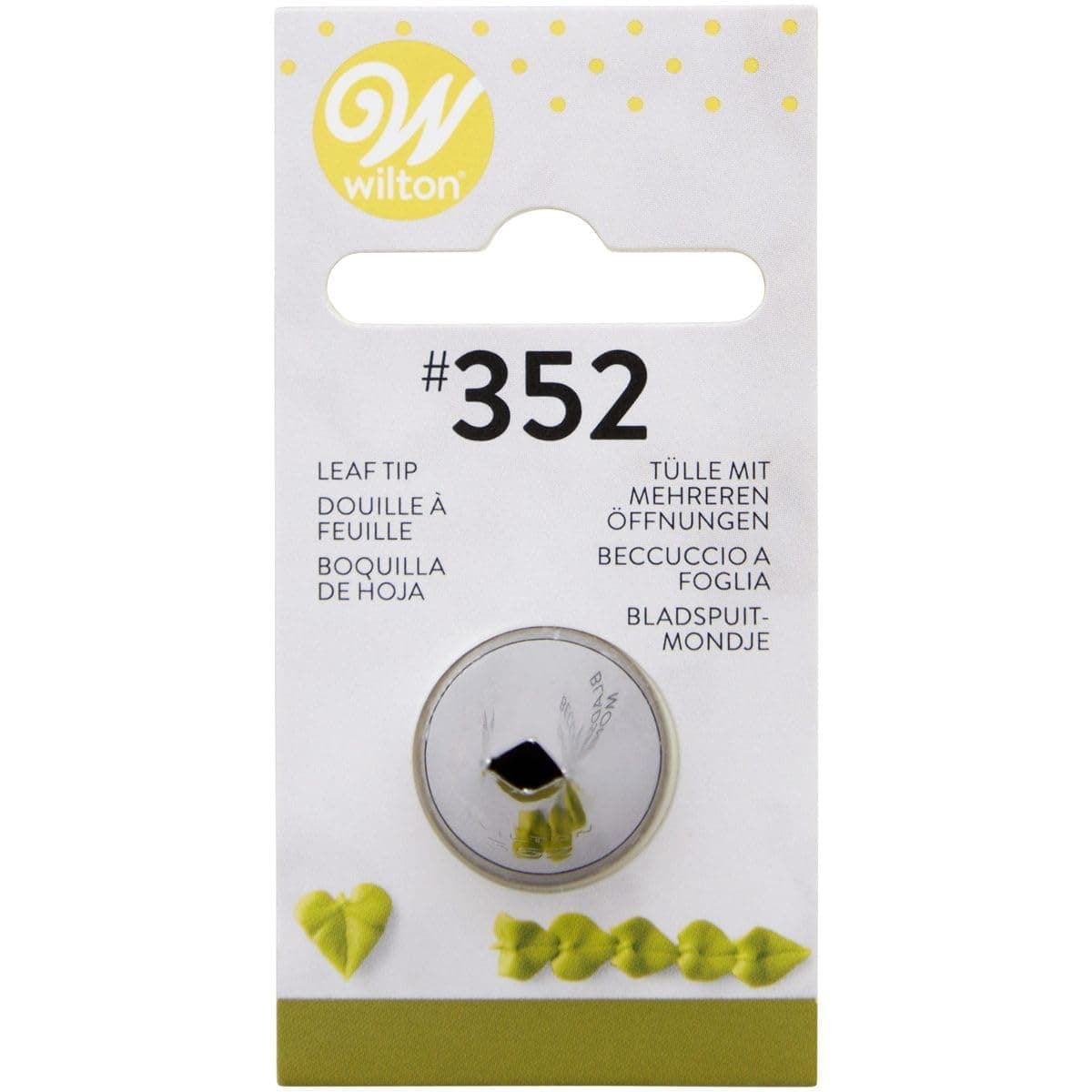 Wilton Leaf Tip, 352 Carded, Stainless Steel
