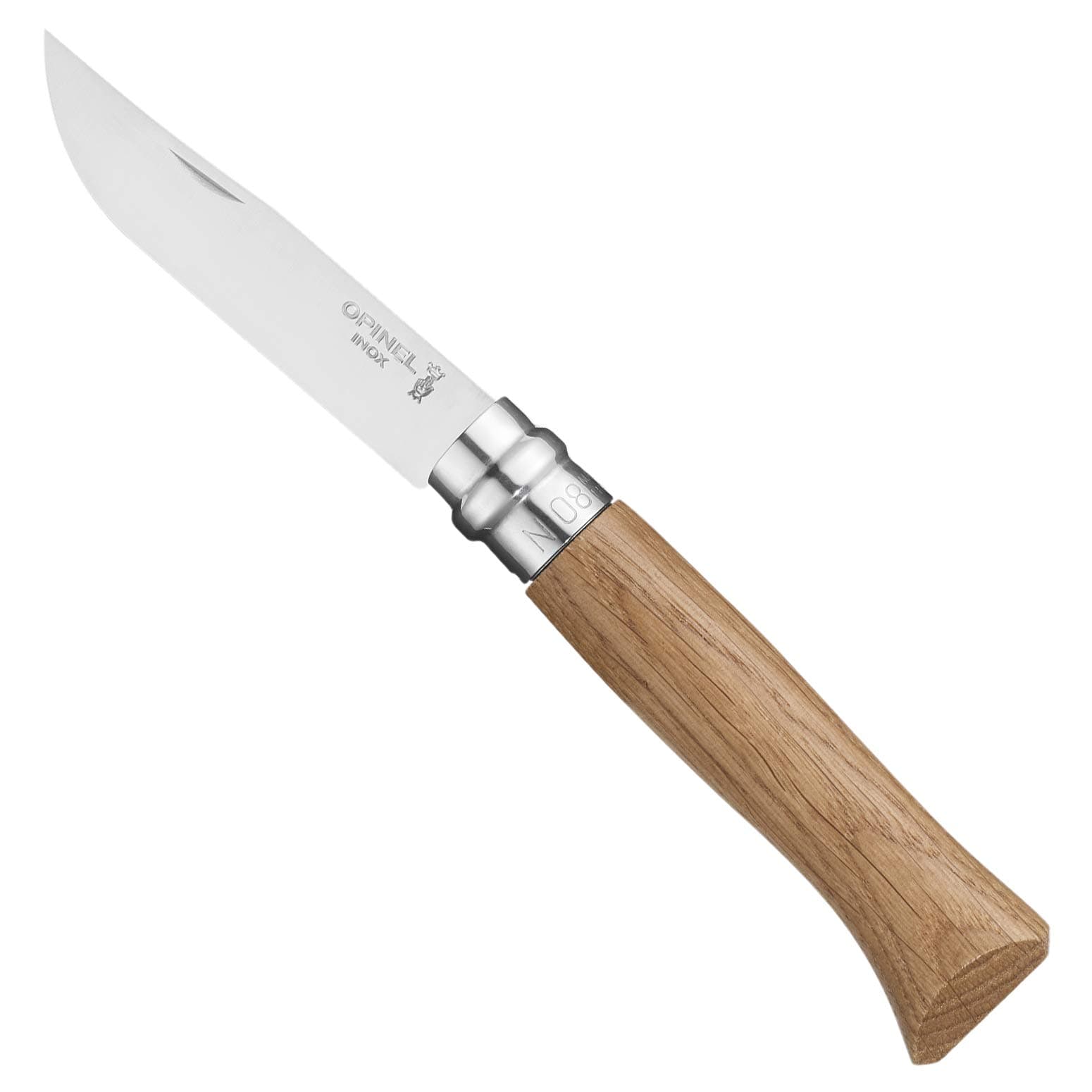 Opinel No.8 VRI Oak Handle Lock Knife - Brown