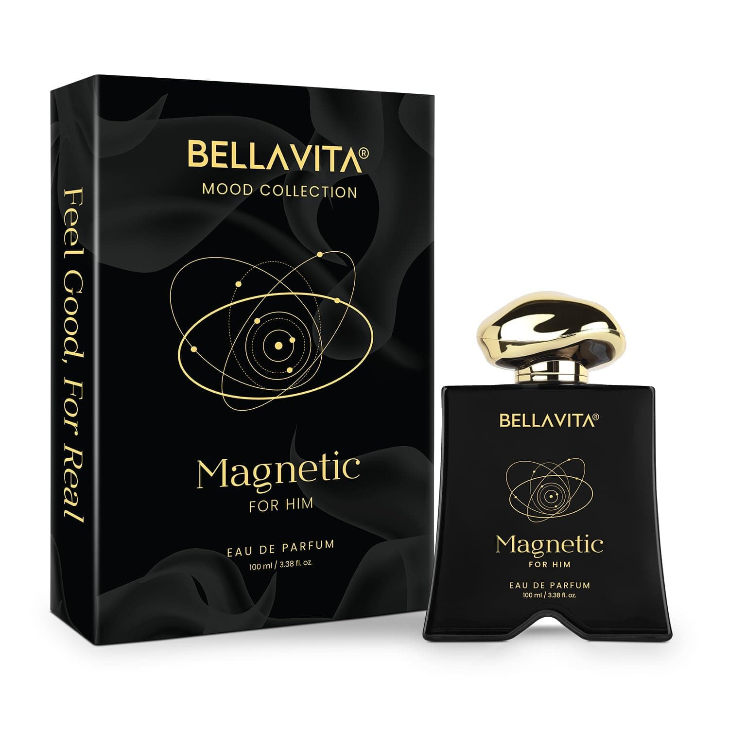 – Luxury Magnetic for him Eau de Parfum | 100 ml (3.4 fl.oz.) | Perfume for Men | Oriental-Fresh, Bergamot, Jasmine, and Cedarwood Notes | Long Lasting Men's Fragrance