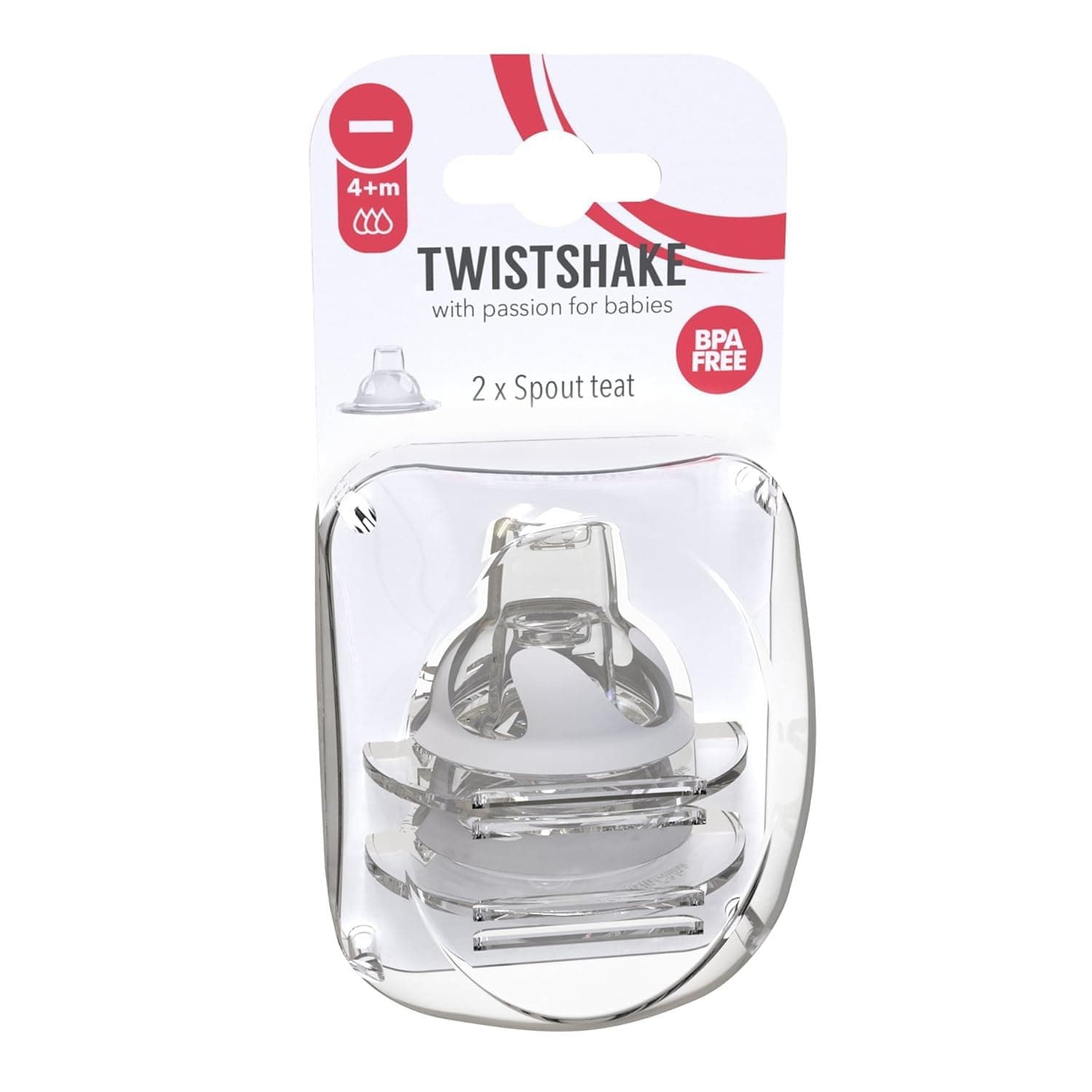 Twistshake Bottle Nipples, 4-12 Months