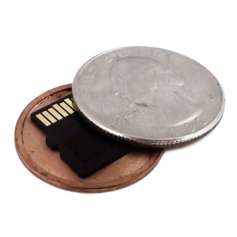 Micro SD Card Covert Spy Coin - Secret Compartment (U.S. Quarter)