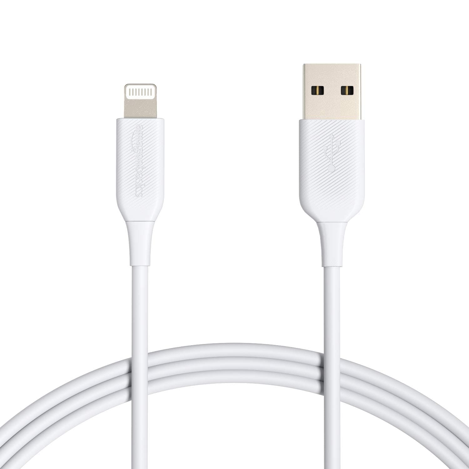 2-Pack Apple MFi Certified USB-A to Lightning Cable, Fast Charging, Data Sync, High Speed Transfer, Sturdy Design for iPhone 14 13 12 11 X Xs Pro, Pro Max, Plus, iPad, 6 Foot, White