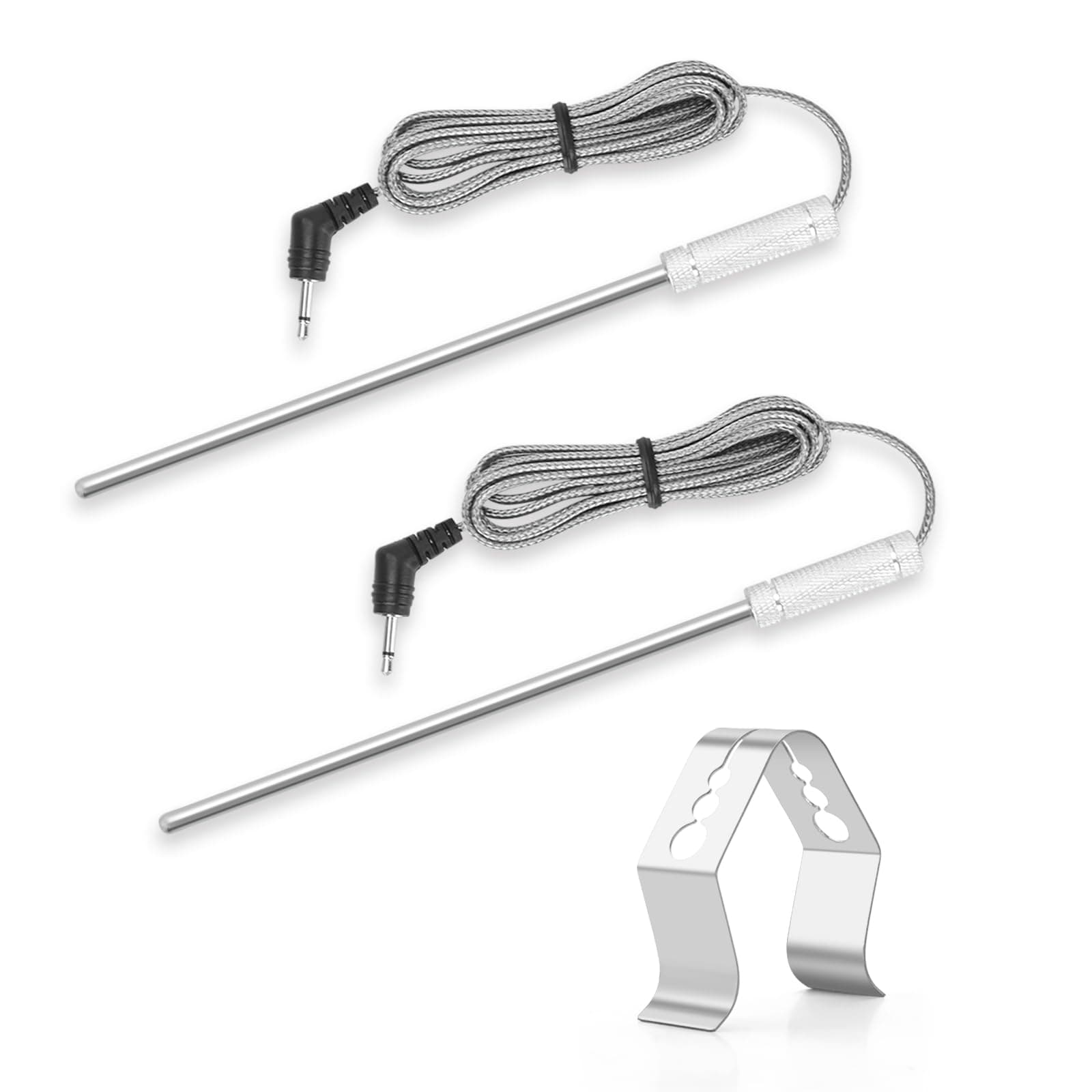 Meat Thermometer Probe Ambient Probe Replacement Probe for Thermopro TP20 TP25 TP-08 TP27 TP930 TP829 TP28 TP08 TP17 TP-16 TP910 TP07 TP17H TP06S TP09,Meat Temperature Probe 2-Piece Set