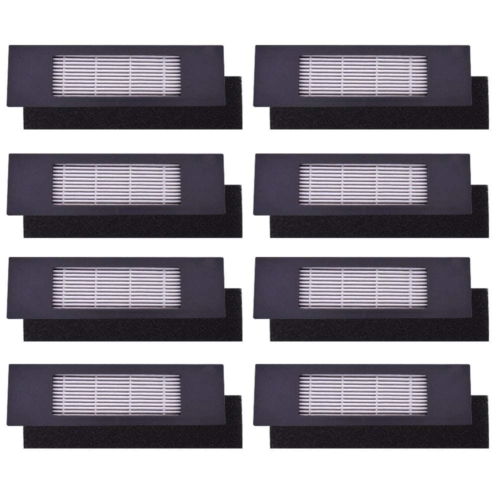 neutop Replacement Filters Compatible with Ecovacs Deebot OZMO 920, 950, T5, T8, T8 Aivi, T9, N7, N8, N8+, N8 Pro+, N10 Plus, yeedi vac, vac max, vac Station, vac 2 pro, vac 2, Robot Vacuums, 8-Pack.