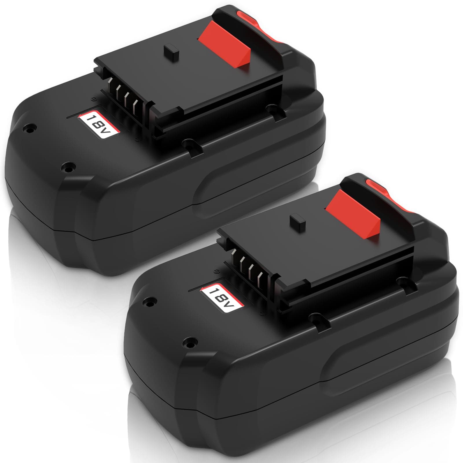 Enermall 4.5Ah PC18B Replacement Battery for Porter Cable 18V Battery Ni-Mh, Compatible with Porter Cable 18-Volt PC18B-2 PCC489N PCMVC PCXMVC Cordless Tools Batteries 2 Packs