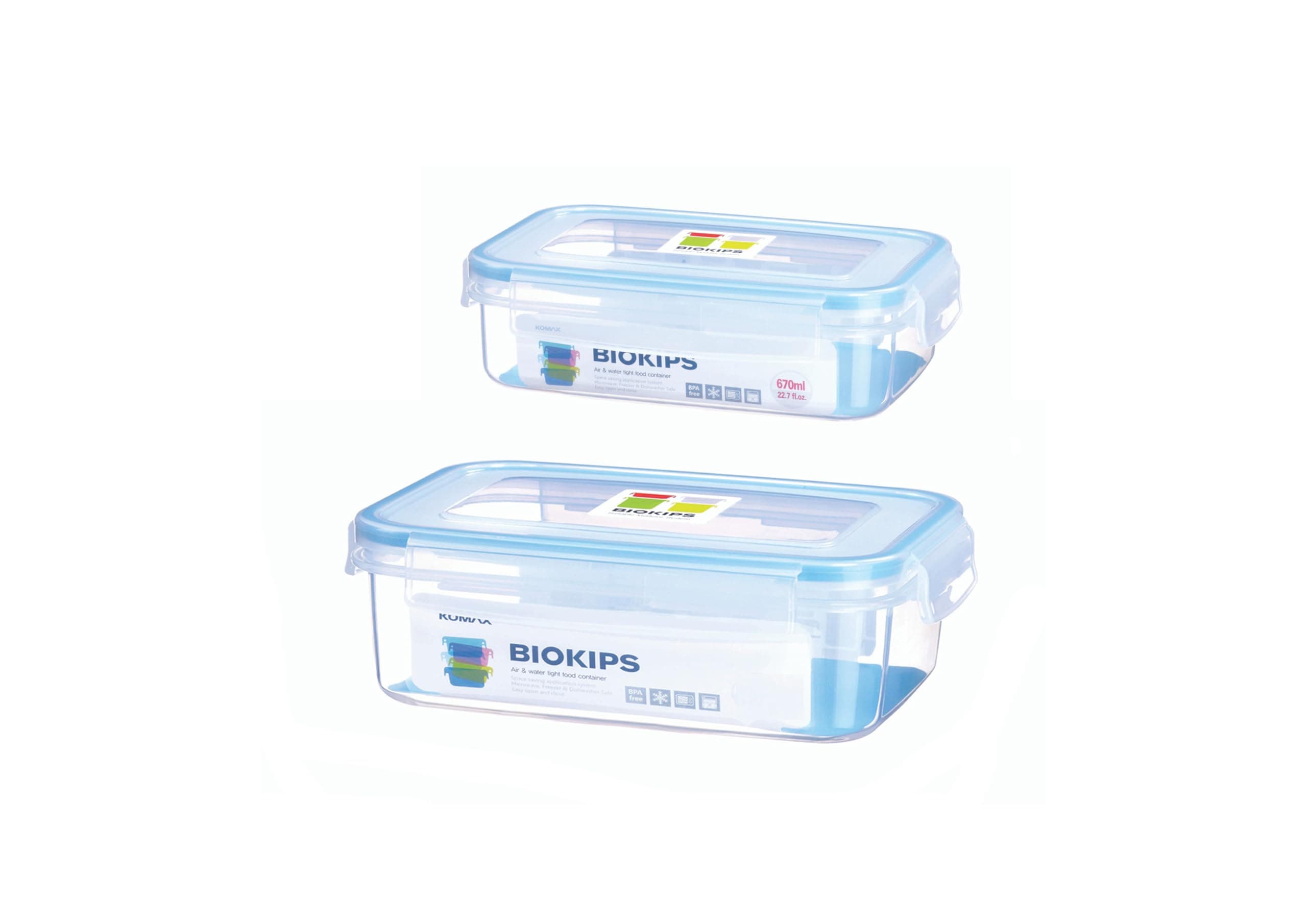 BioKips Food Container 2 PC Set (670ml+1100ml)