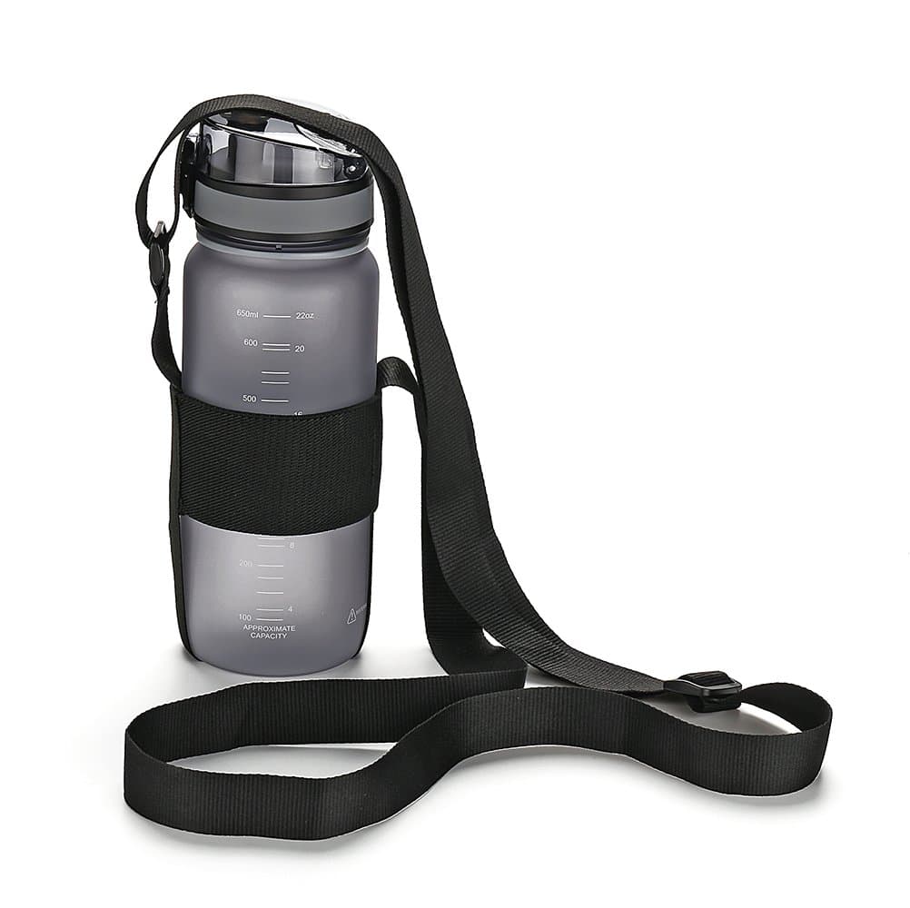 Water Bottle Carrier with Adjustable Shoulder Strap,Universal Bottle Sling,Perfect for Daily Walking Biking Hiking Travel (Exclude Bottle)