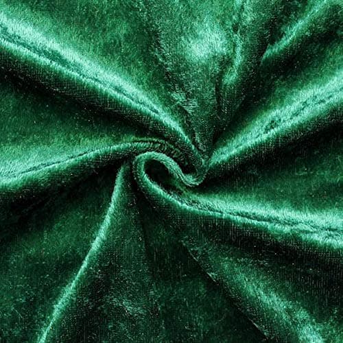 Velvet fabric dark green