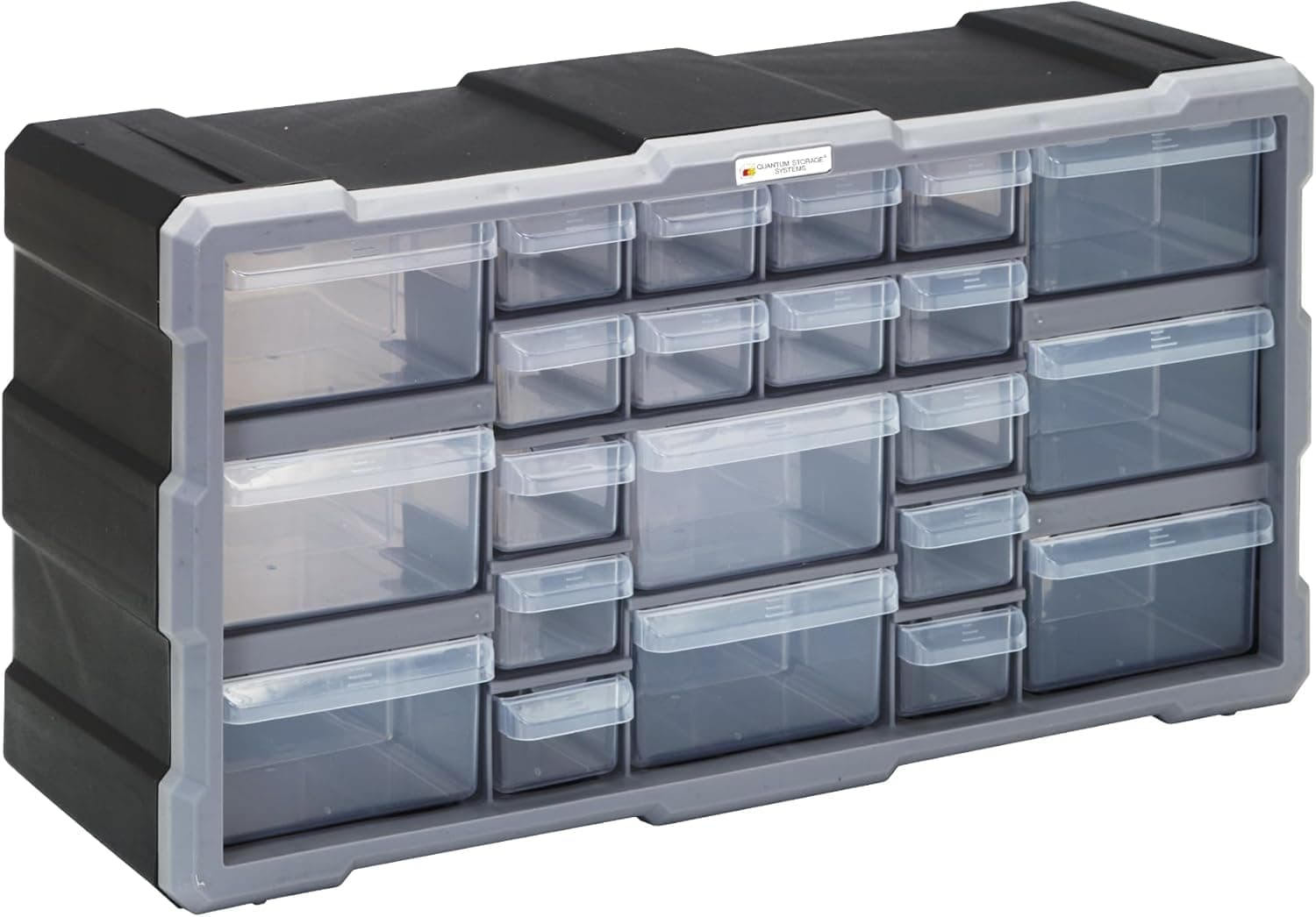 Quantum Storage Systems PDC-22BK 22 Drawers Cabinet Part Organizer 10" H x 20" W x 7" D
