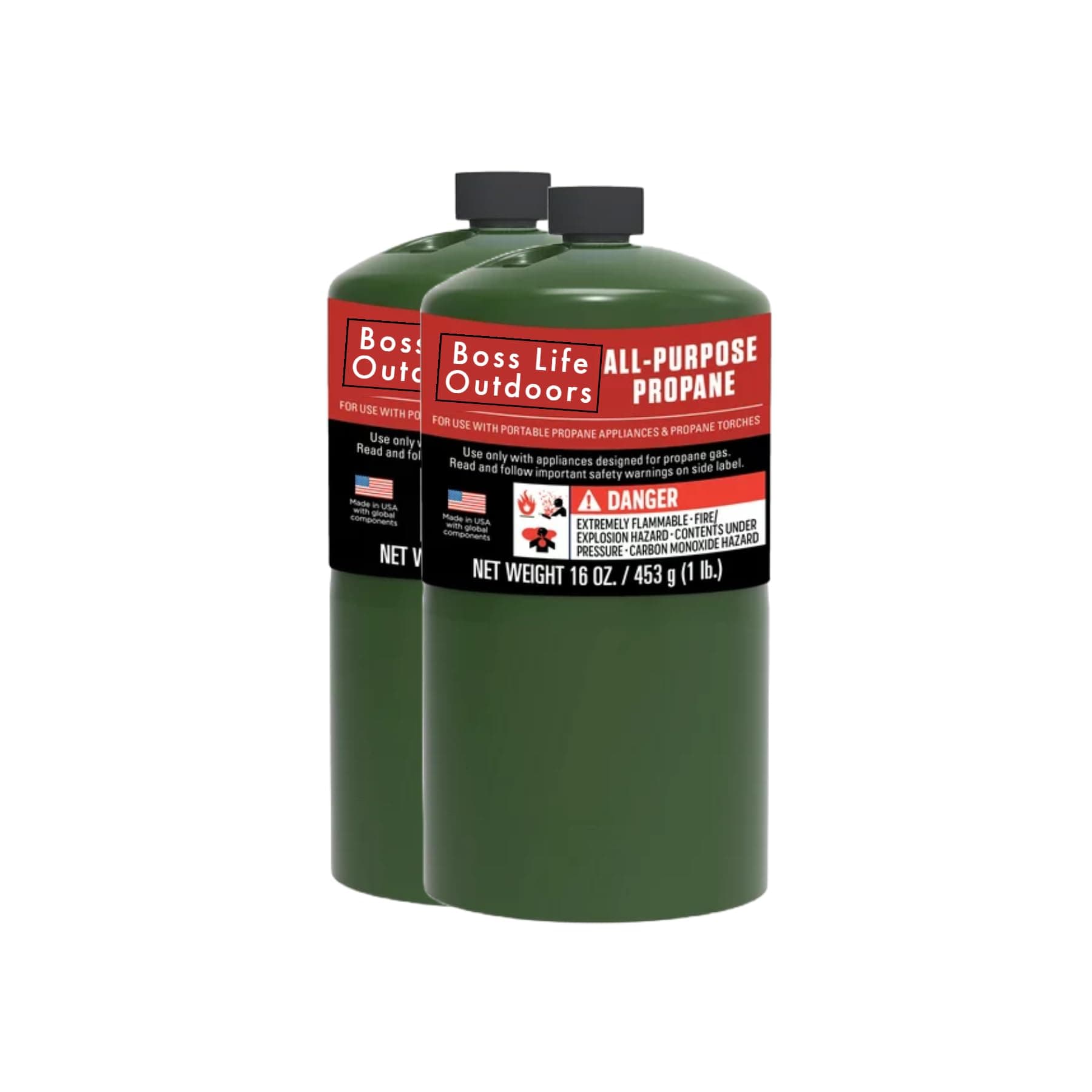 Boss Life Coleman Propane Cylinder - 16 oz (2 Pack)