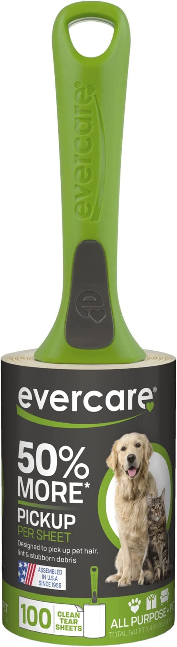 Evercare Pet Extreme Stick Plus 100 Sheet Lint Roller