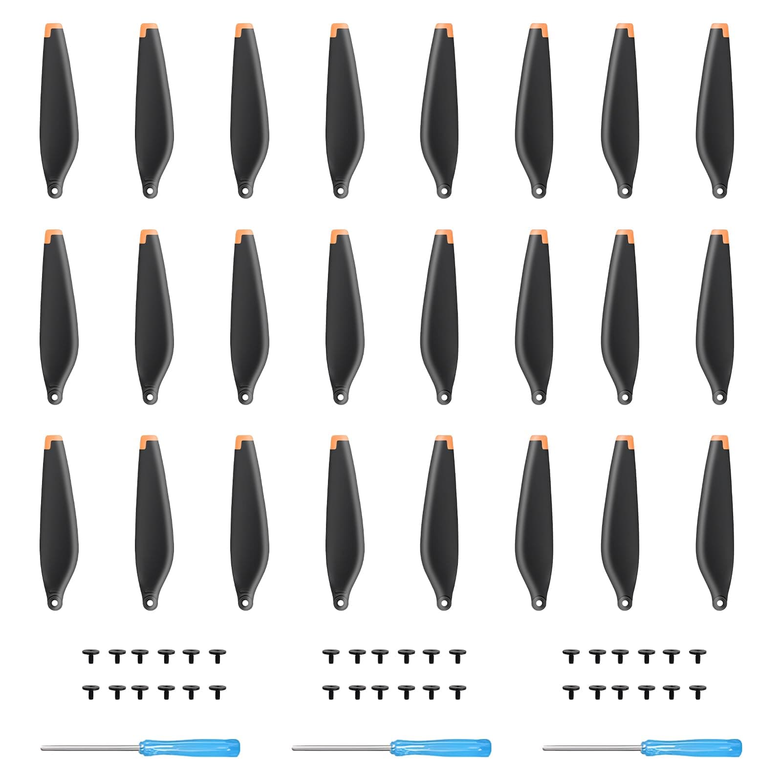 24Pcs Mini 3 Propellers Replacement Prop Blades Low Noise Wings with Exclusive Screws & Screwdrivers for DJI Mini 3 Drone Accessories