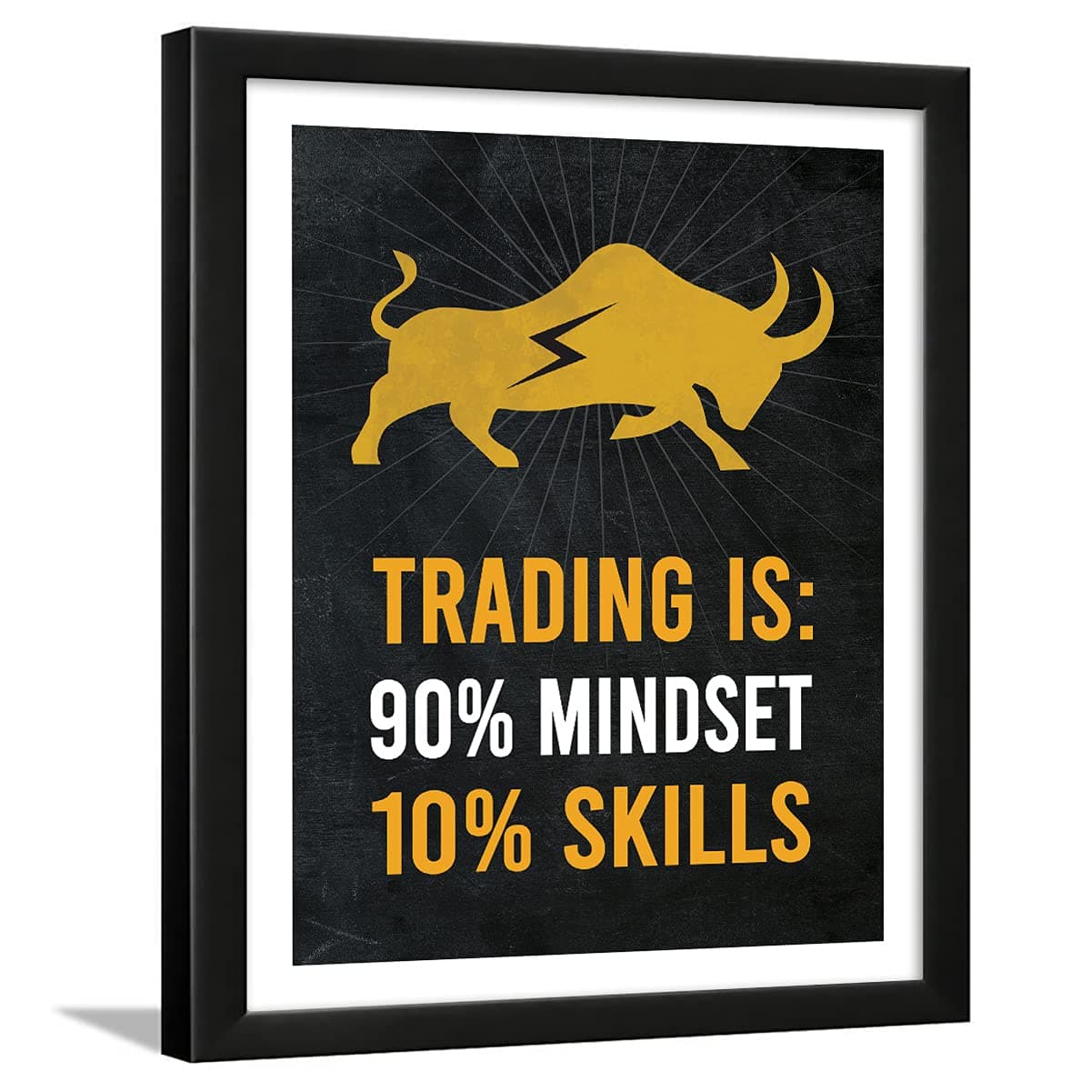 Chaka Chaundh - Money Quotes Wall Frames - Trading Quotes Wall Frames - Stock Market Quotes Wall Frames - Finance Quotes Wall Frames - Share market quotes frames - (13.6 X 10.6 Inches) White,Acrylic