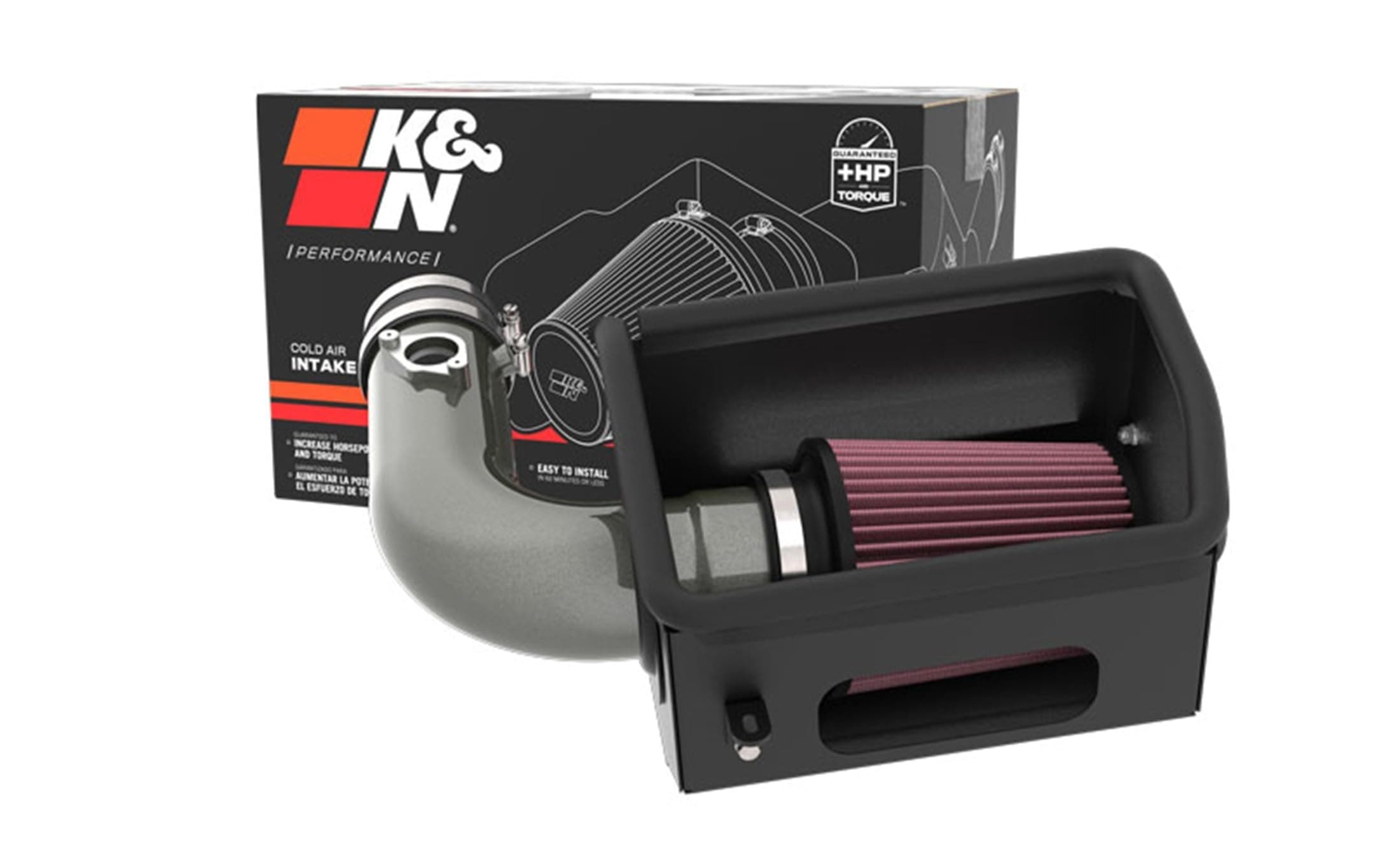 K&N Cold Air Intake Kit: Increase Acceleration & Engine Growl, Guaranteed to Increase Horsepower up to 8HP: Compatible with 2.4L, H4, 2022 Toyota GR86, Subaru BRZ; 69-8624TC