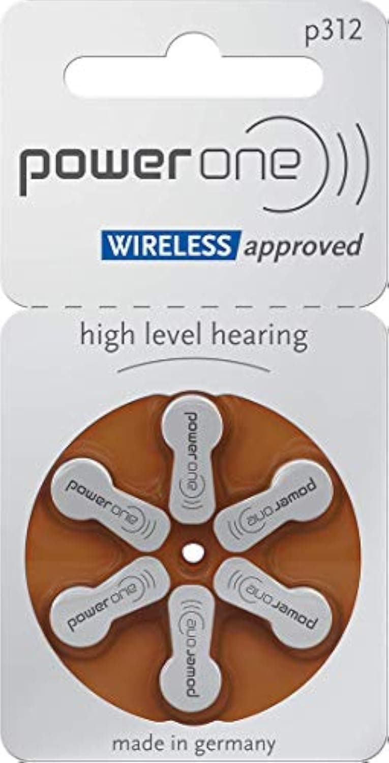 Power One P312 Hearing Aid Battery (6-Pack)