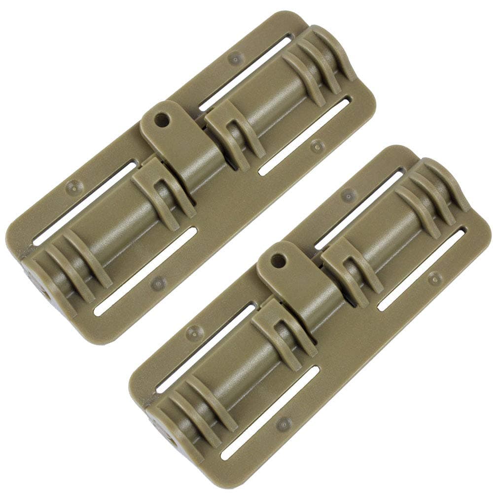 Yunshao JPC Vest APC Molle System Qd Adapter, Quick Release Buckle, Molle Side Belt Cummerbund Fast Fit Buckle, Shoulder Quick Release Buckle for JPC CPC NCP XPC Vest (Side Buckle TAN)