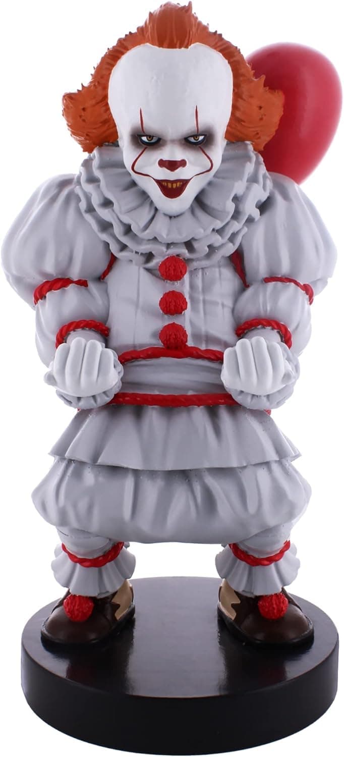 Exquisite Gaming Pennywise Phone Holder Gaming Controller Stand, 8.5 in Cable Guys Device Organizer, Official Warner Bros Licensed Figure