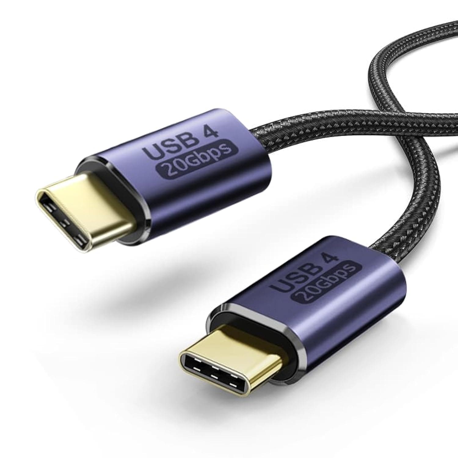 USB 4.0 Cable 1M/3.3FT, 100W Power Delivery Display Cable 8K@60Hz Video 20Gbps Type C Cord Monitor Cable for iPhone 15 Pro Max/Pro/Plus MacBook iPad Pro Samsung S23/Fold 5/Flip 5 (1M)