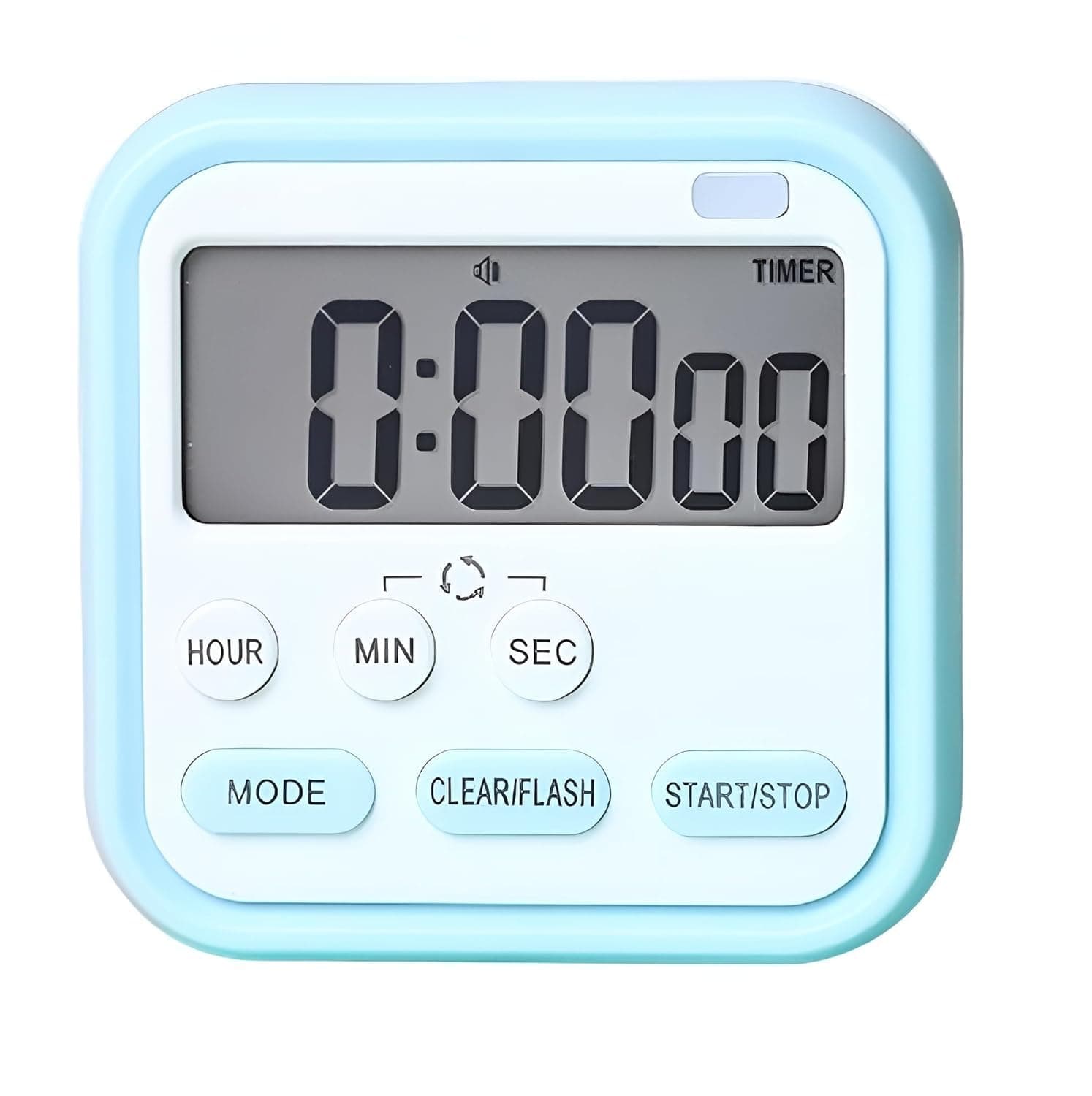 Stopwatch Timer for Study Kitchen Timer Large LCD Screen 24hr Digital Display Magnetic Retractable Stand Loud Alarm Stop Watch Countdown Flashing Light Study Timer for Students Cooking